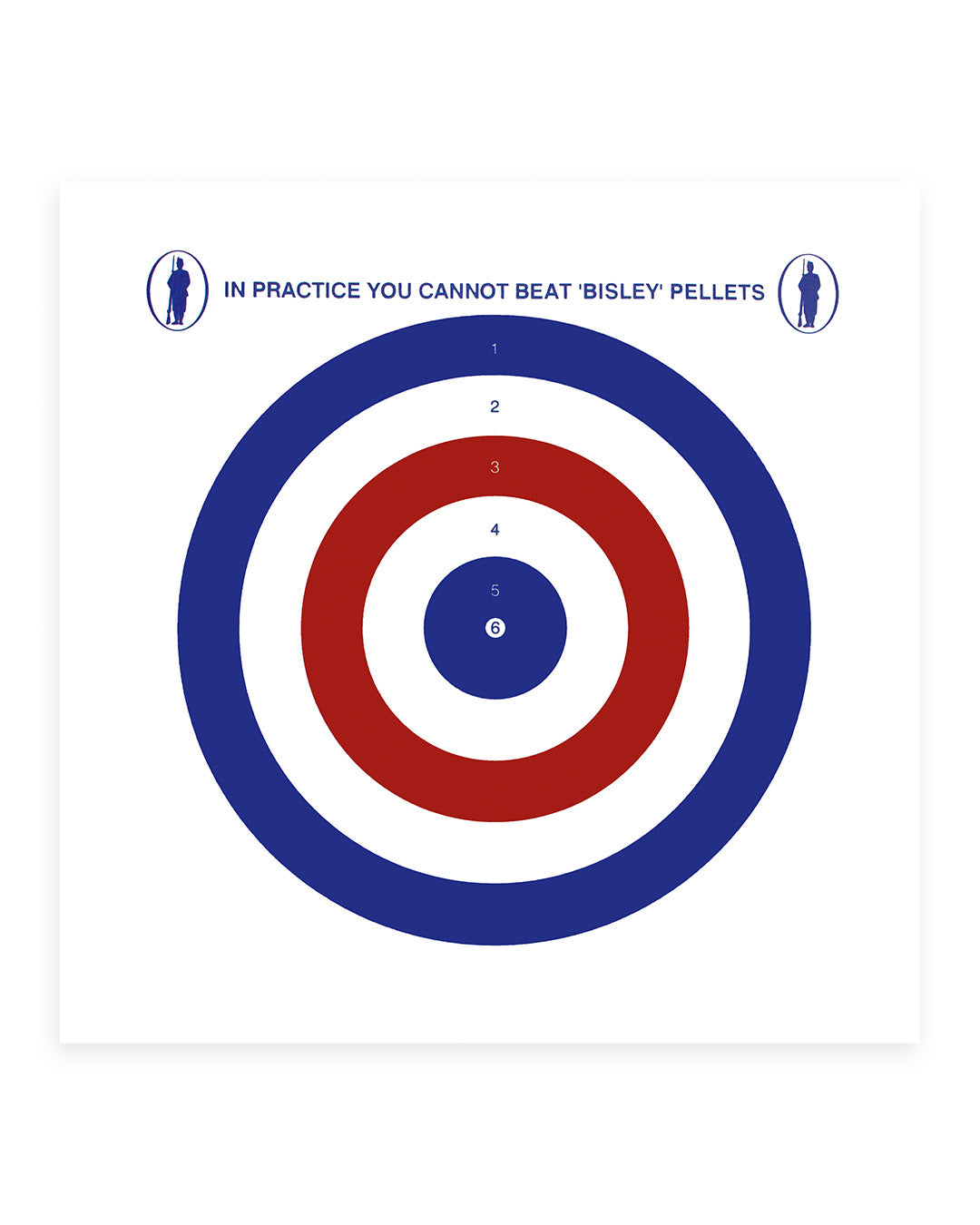 Bisley 17cm Coloured Targets Economy Paper Light Pack of 100