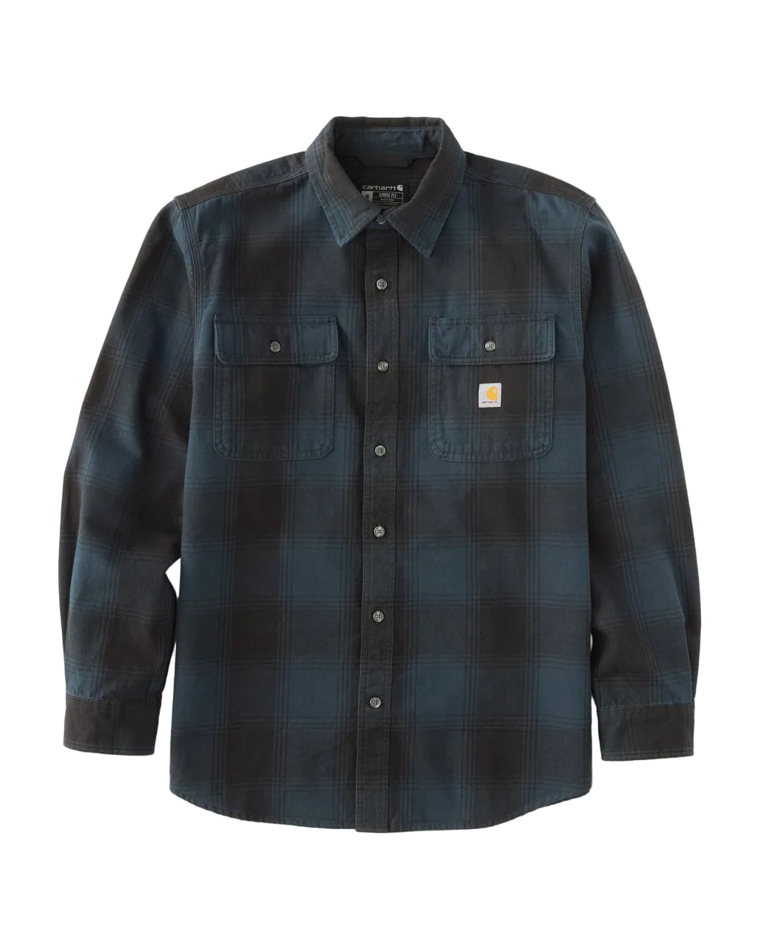 Carhartt Loose Fit Heavyweight Flannel Long-Sleeve Plaid Shirt