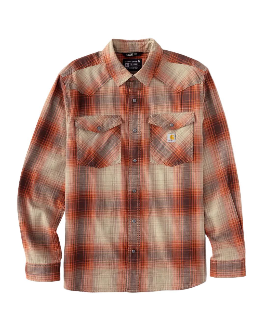 Carhartt Montana Snap-Front Plaid Shirt - Dark Clove