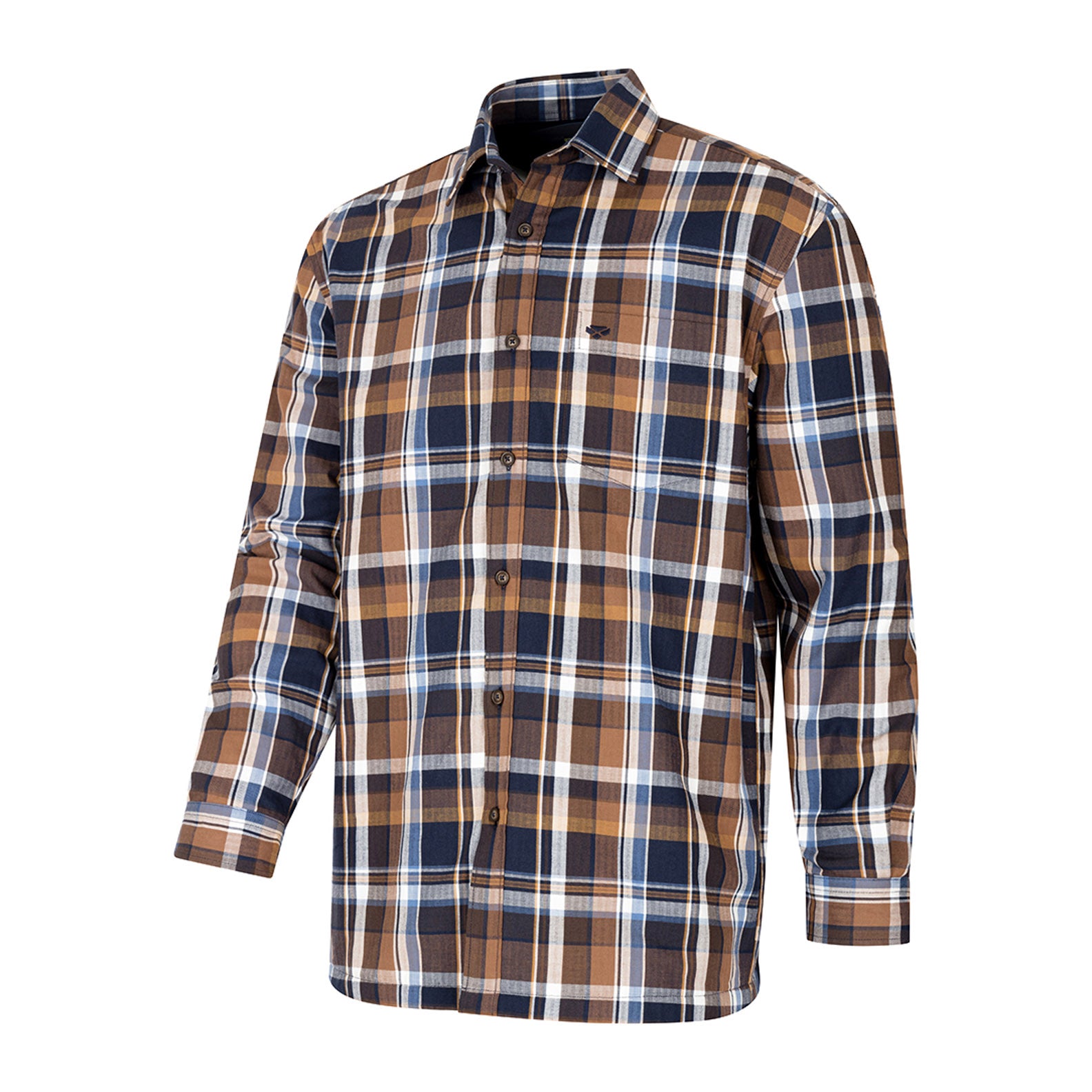 Hoggs of Fife Arran Micro Fleece Lined 100% Cotton Shirt – New