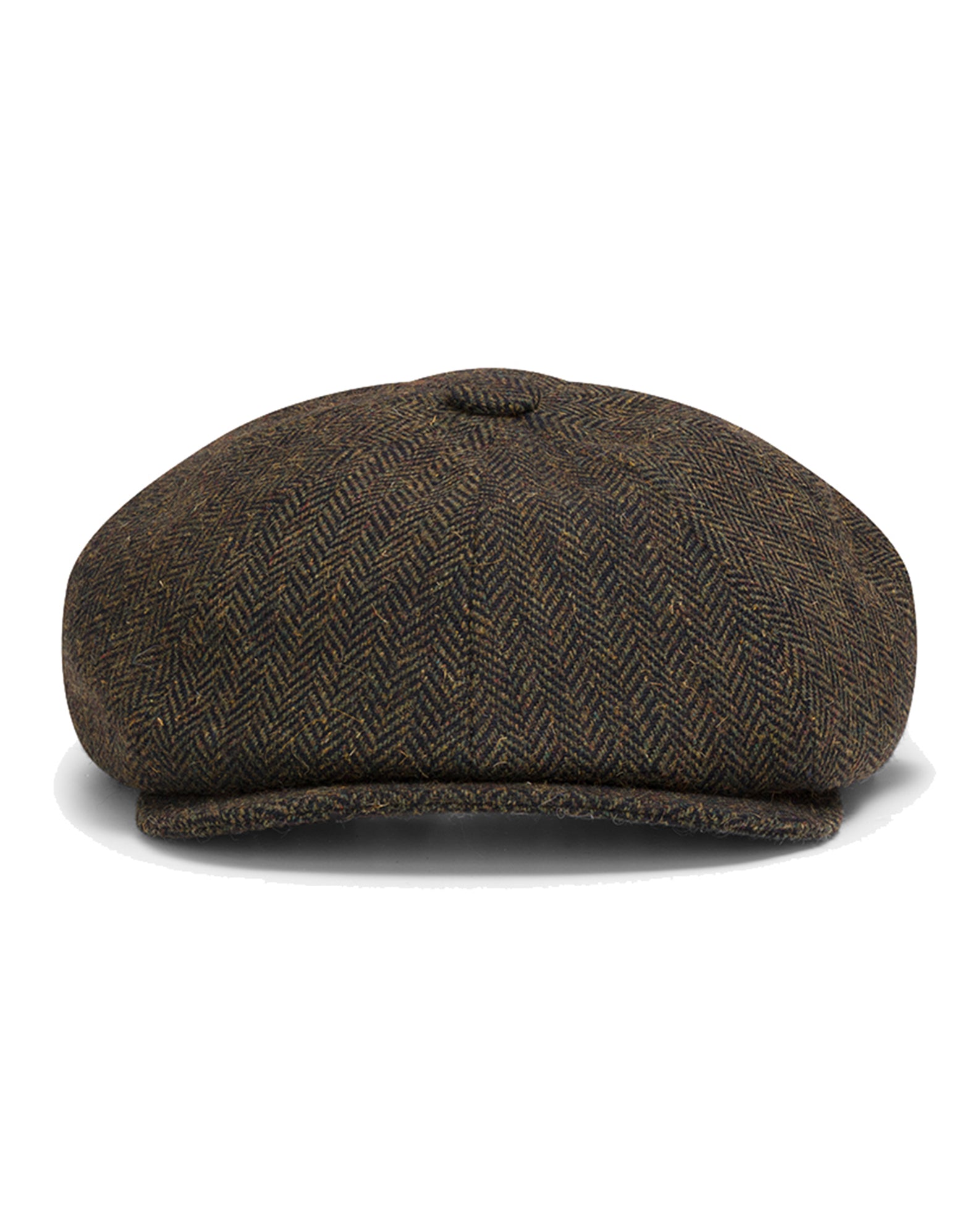 Hoggs of Fife Herringbone Tweed Baker Boy Cap