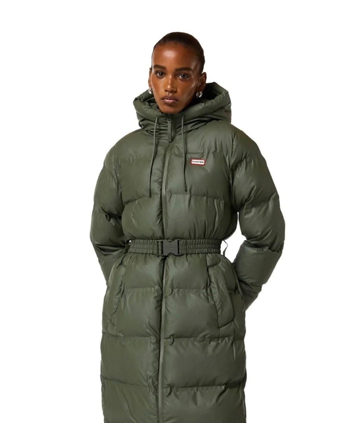 Hunter Hutchison Sonic Welded PU Womens Long Puffer Jacket