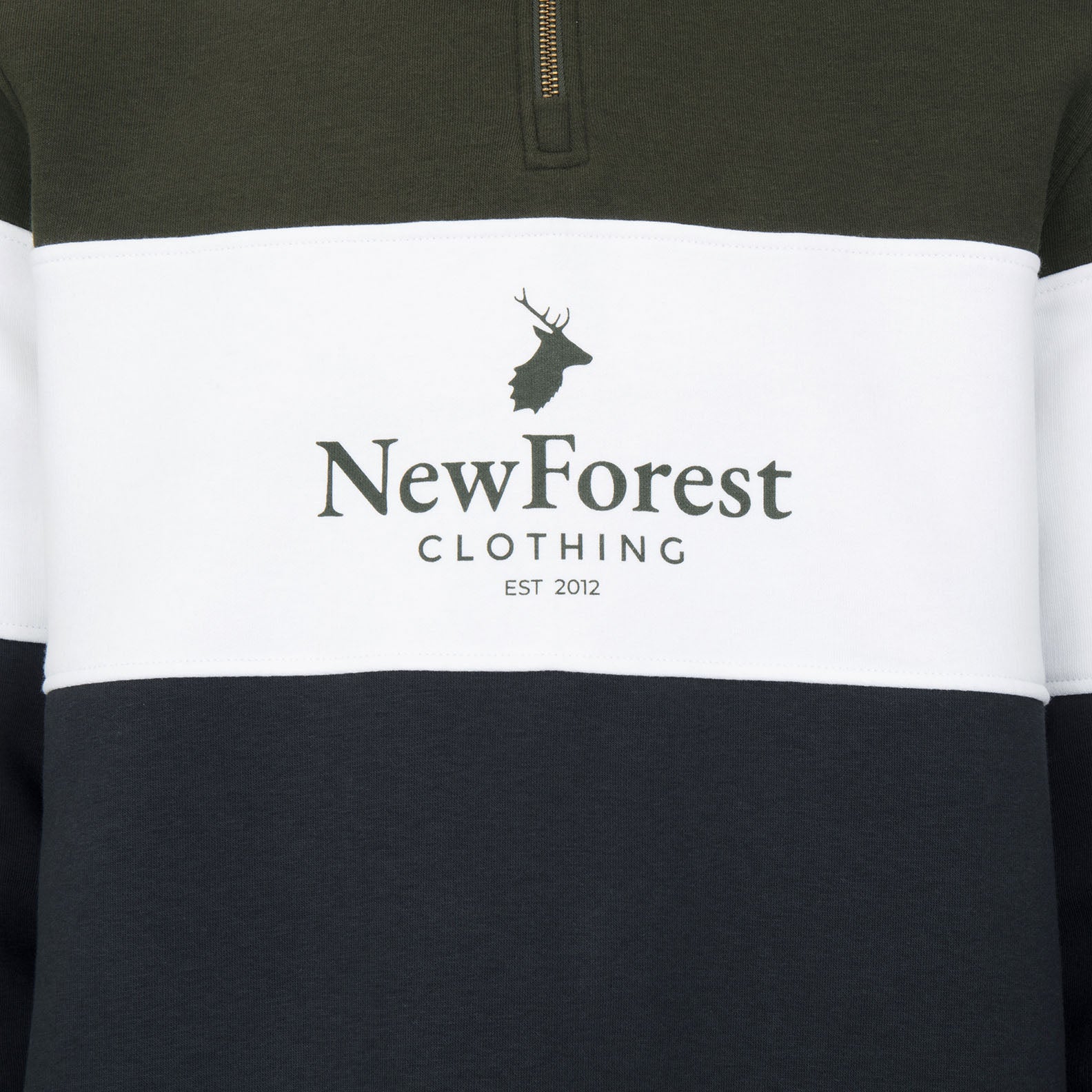 New Forest Heritage Logo Quarter Zip Jumper
