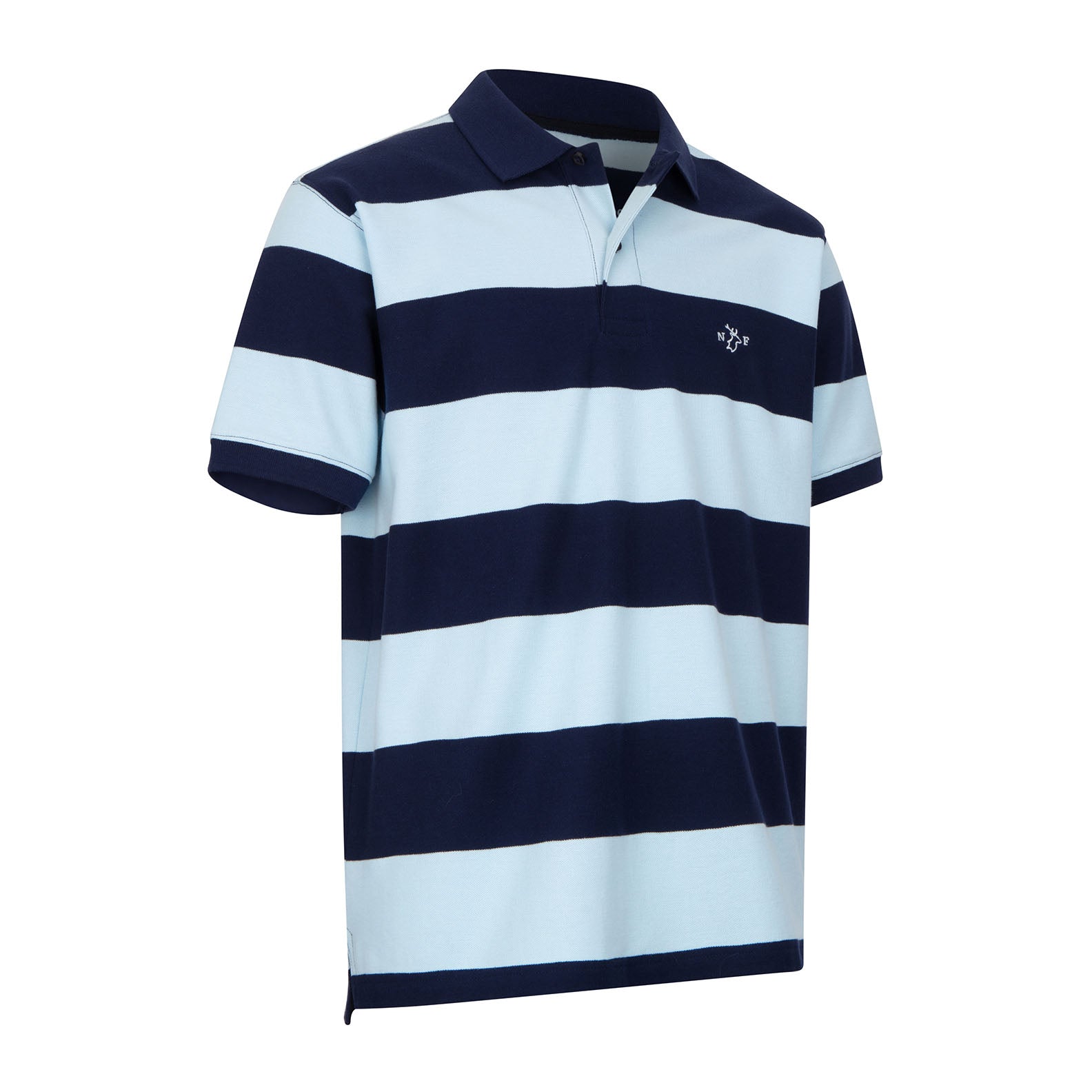 New Forest Stripe Pique Polo Shirt