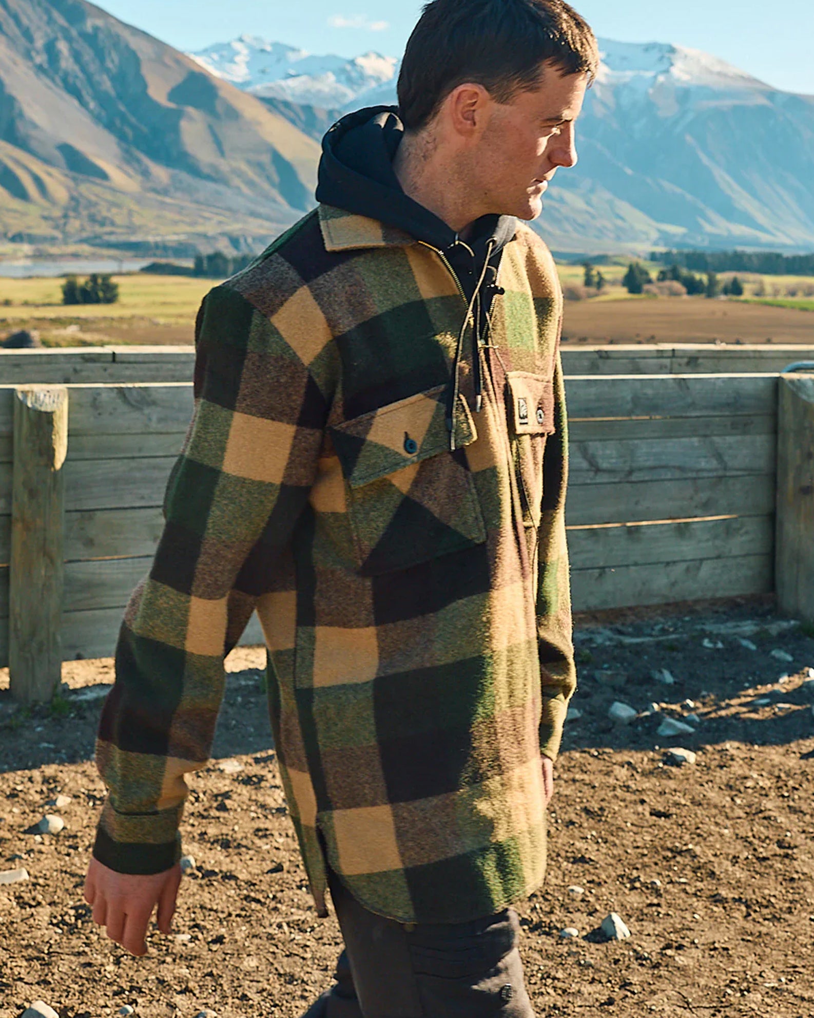 Swanndri Ranger Wool Zip Front Bushshirt