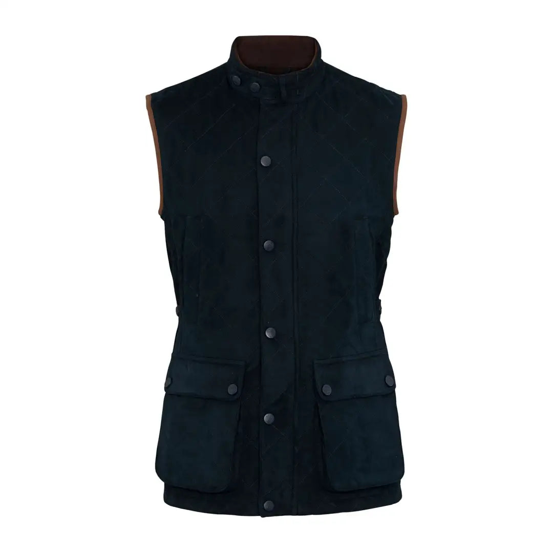 Men’s dark blue Alan Paine Felwell Waistcoat for country clothing and outdoor hunting trips