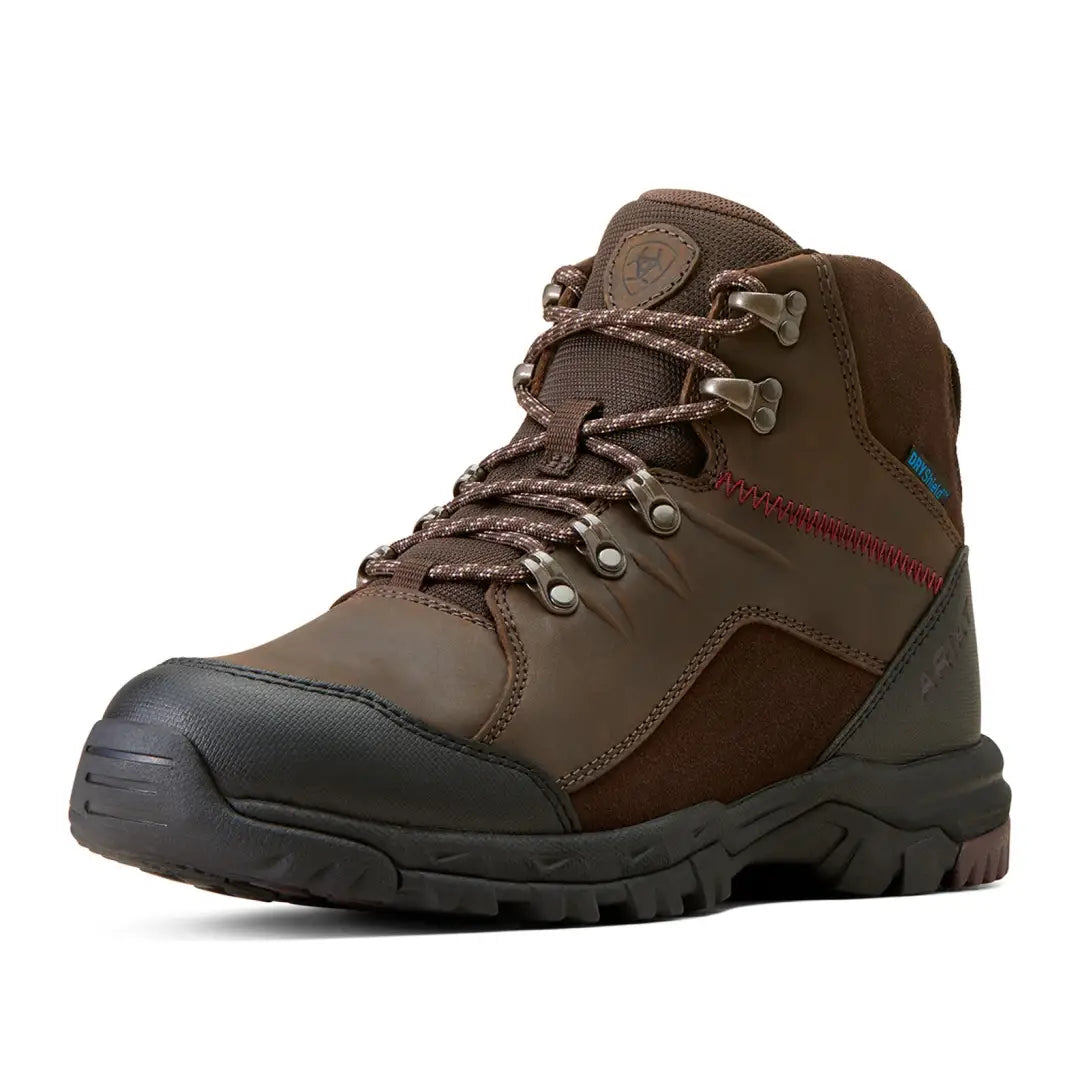 Rugged brown Ariat Skyline Mid Waterproof Boot with sturdy sole and lace-up design