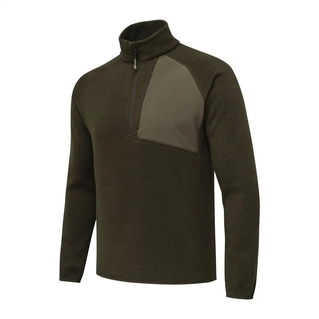Olive green Beretta Abisko Half Zip Fleece quarter-zip pullover for outdoor style