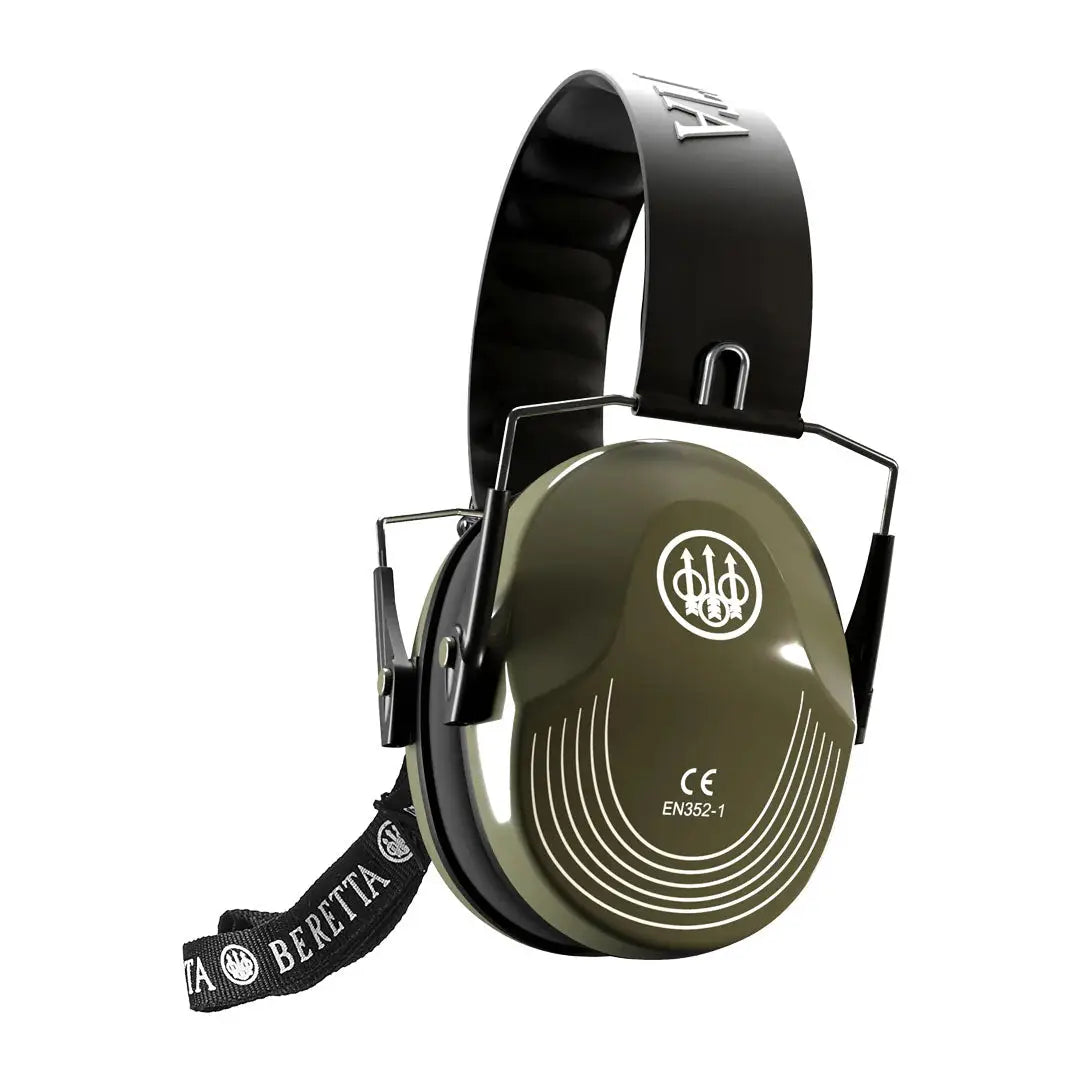 Olive green Beretta Earmuff perfect for hunting and outdoor country clothing gear