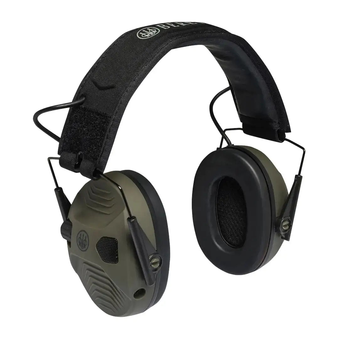 Olive green and black Beretta Electronic Earmuffs for hearing protection