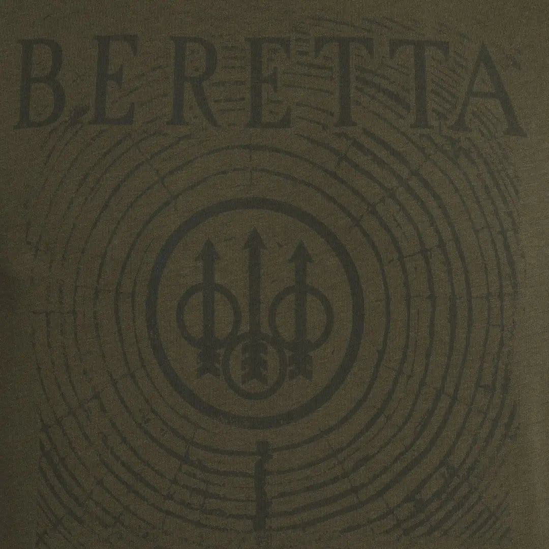 Beretta Fir T-shirt back with bold logo, arrows emblem, hunting country clothing