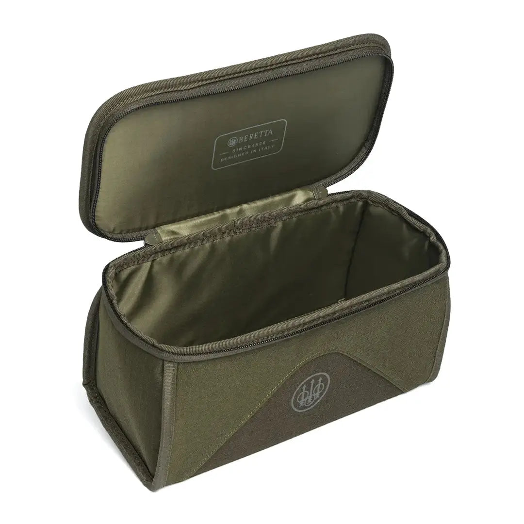 Open olive green Beretta GameKeeper EVO zippered bag for Gamekeeper EVO Cart gear