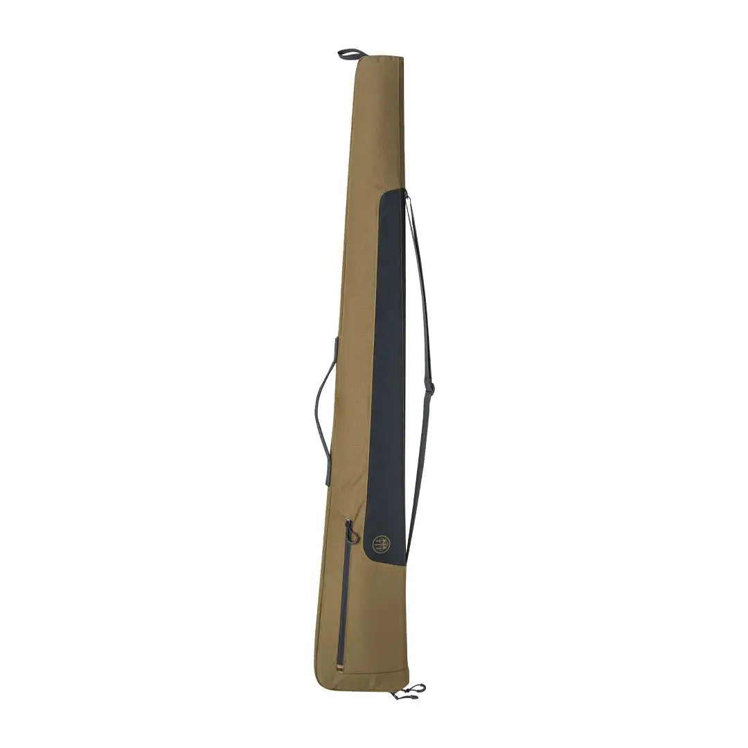 Tan and black gun case for barrel lengths, perfect with country clothing style