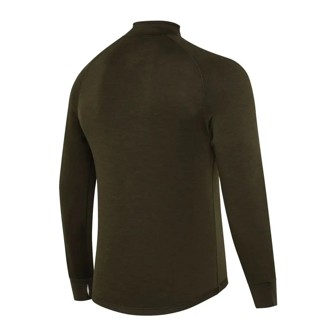 Olive green merino wool Beretta Glider hunting long-sleeved shirt for country clothing