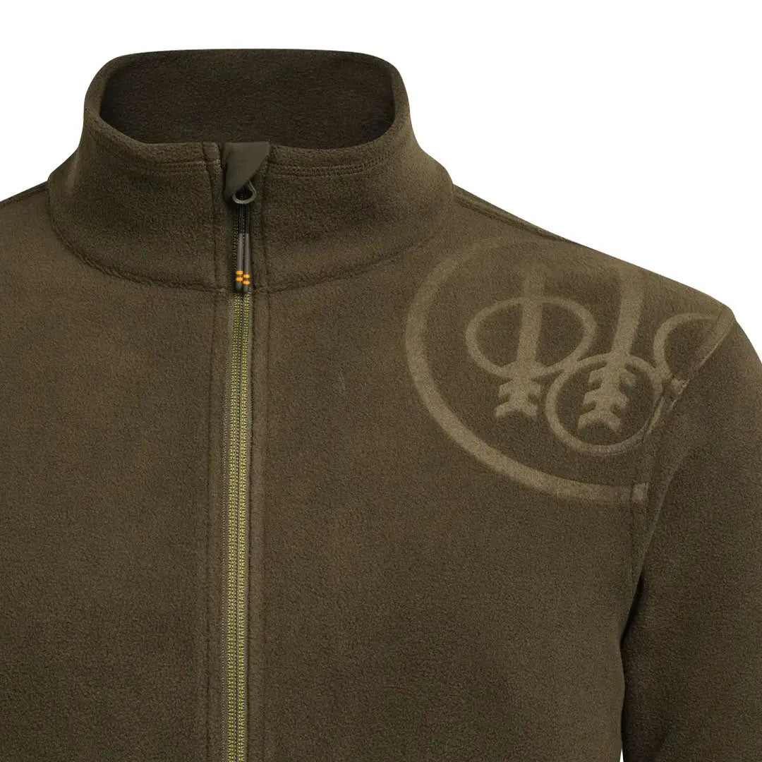 Olive green fleece jacket from Beretta HP Logo for outdoor hunting country clothing