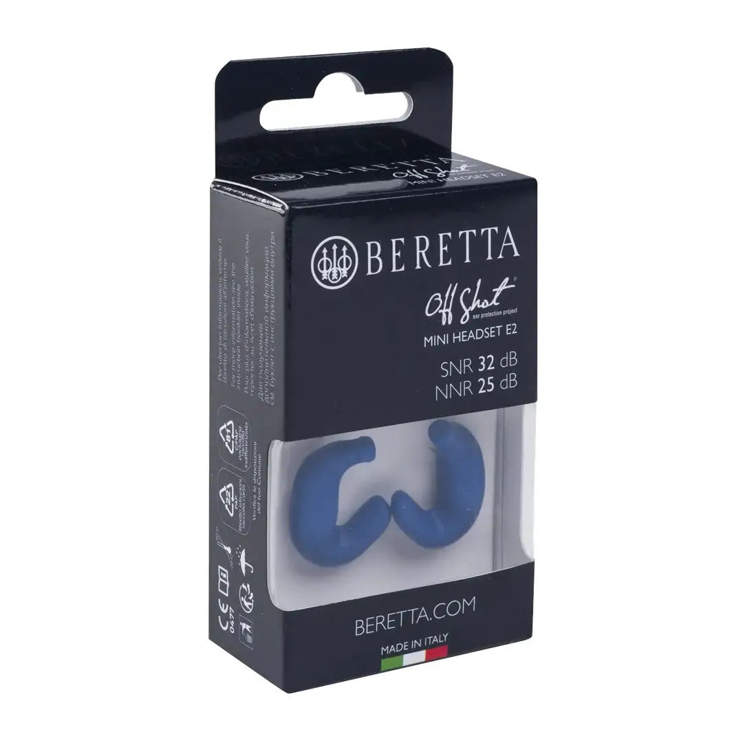 Beretta Mini Headset E2 in packaging showing the beretta mini headset design