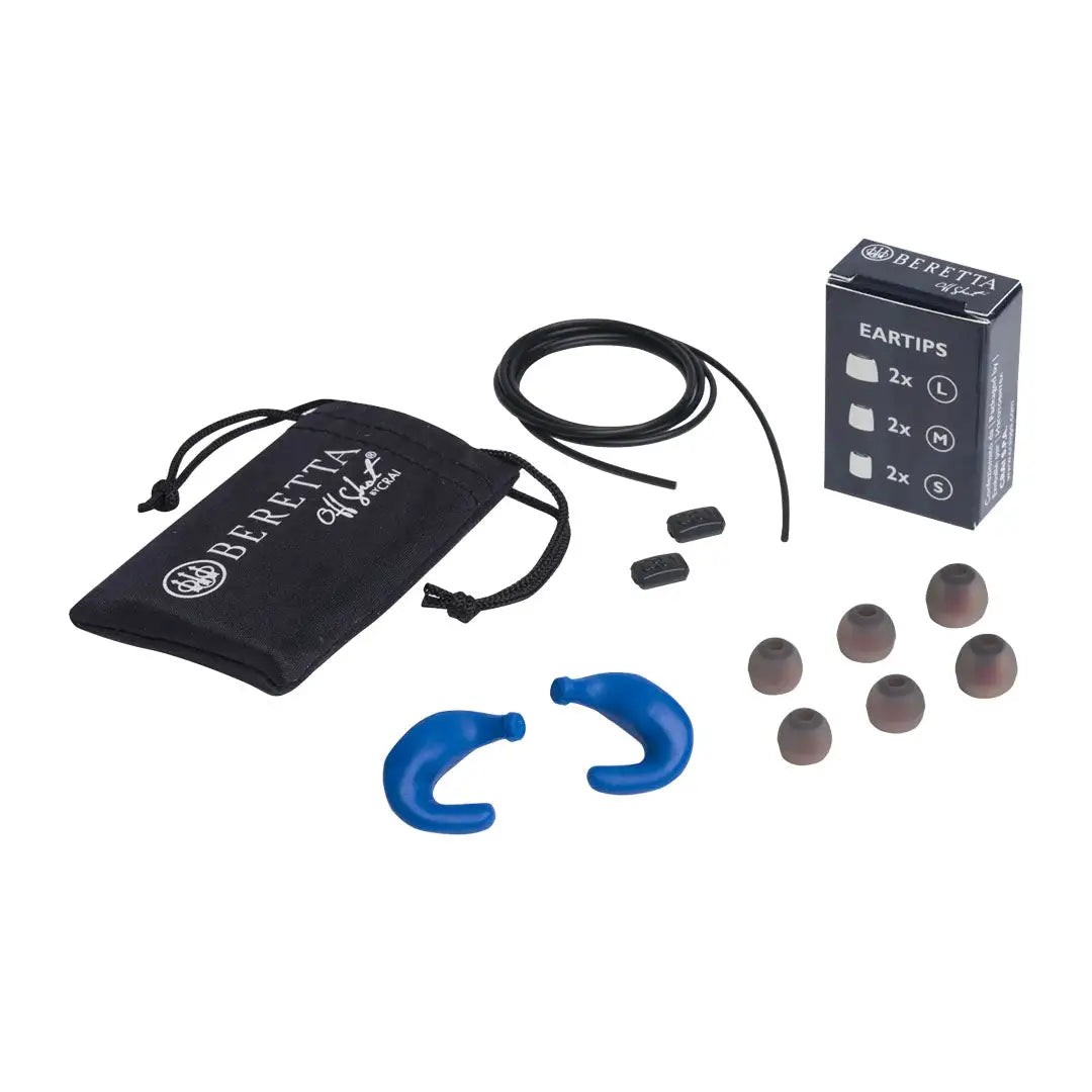 Beretta Mini Headset E2 with earplug kit for hearing protection and communication