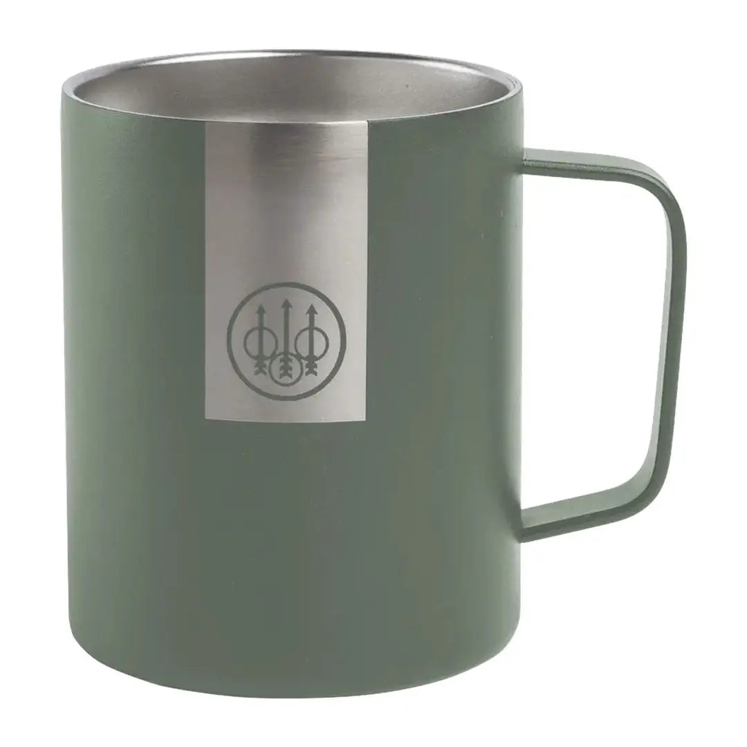 Green and silver Beretta Mug perfect for country clothing and hunting trips
