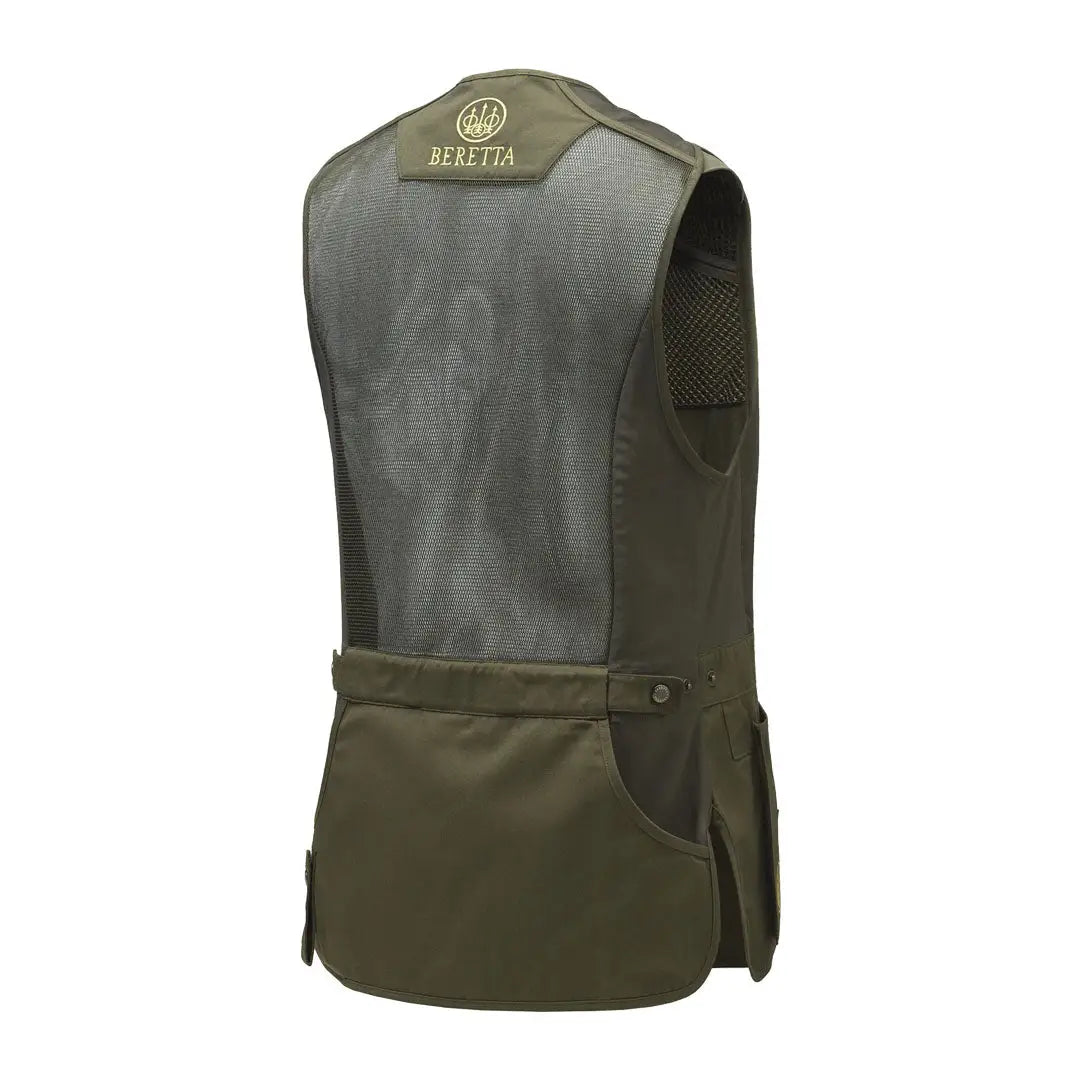 Olive green Beretta Tredi Vest perfect for shooting sports and outdoor adventures