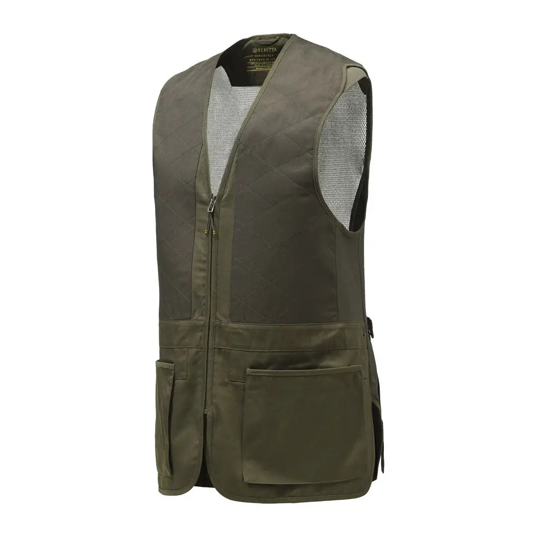Olive green Beretta Tredi Vest for comfortable shooting and outdoor adventures