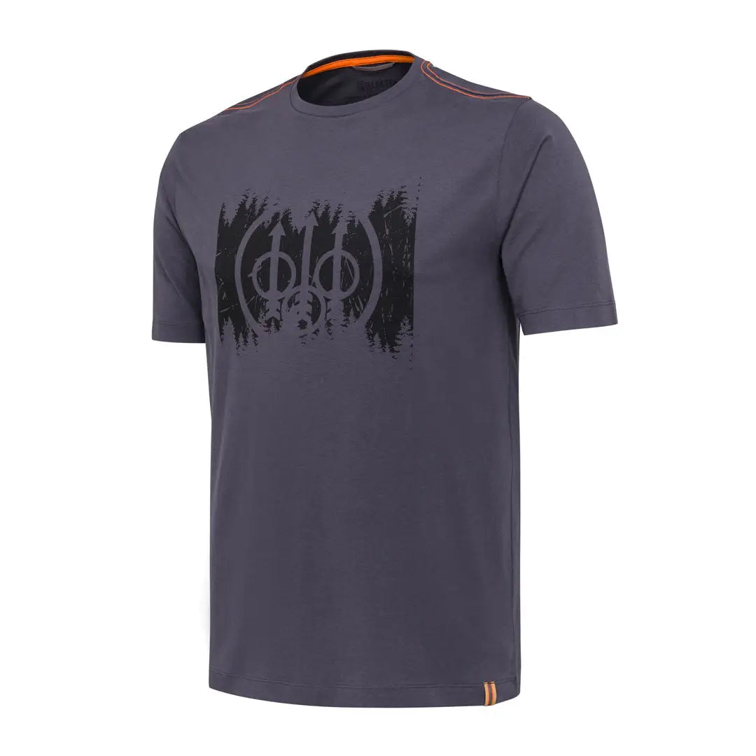 Beretta Trident dark gray t-shirt with trident print, hunting country clothing