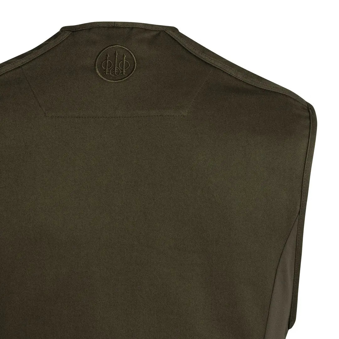 Beretta Womens teal sporting EVO vest in dark olive green canvas with embroidered logo