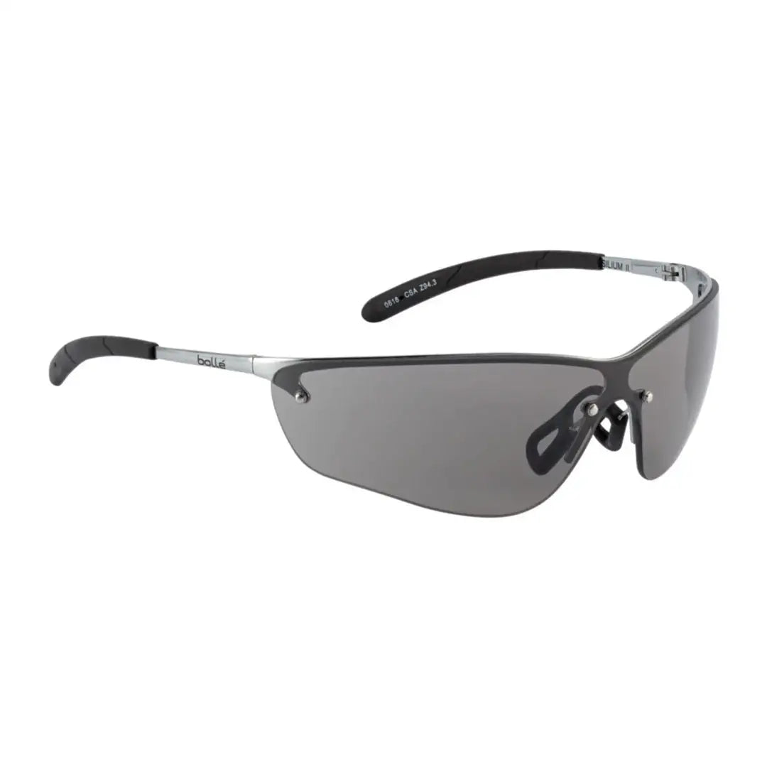 Rimless gray sunglasses from Bolle Silium Smoke Lens Glasses perfect for country clothing outdoors