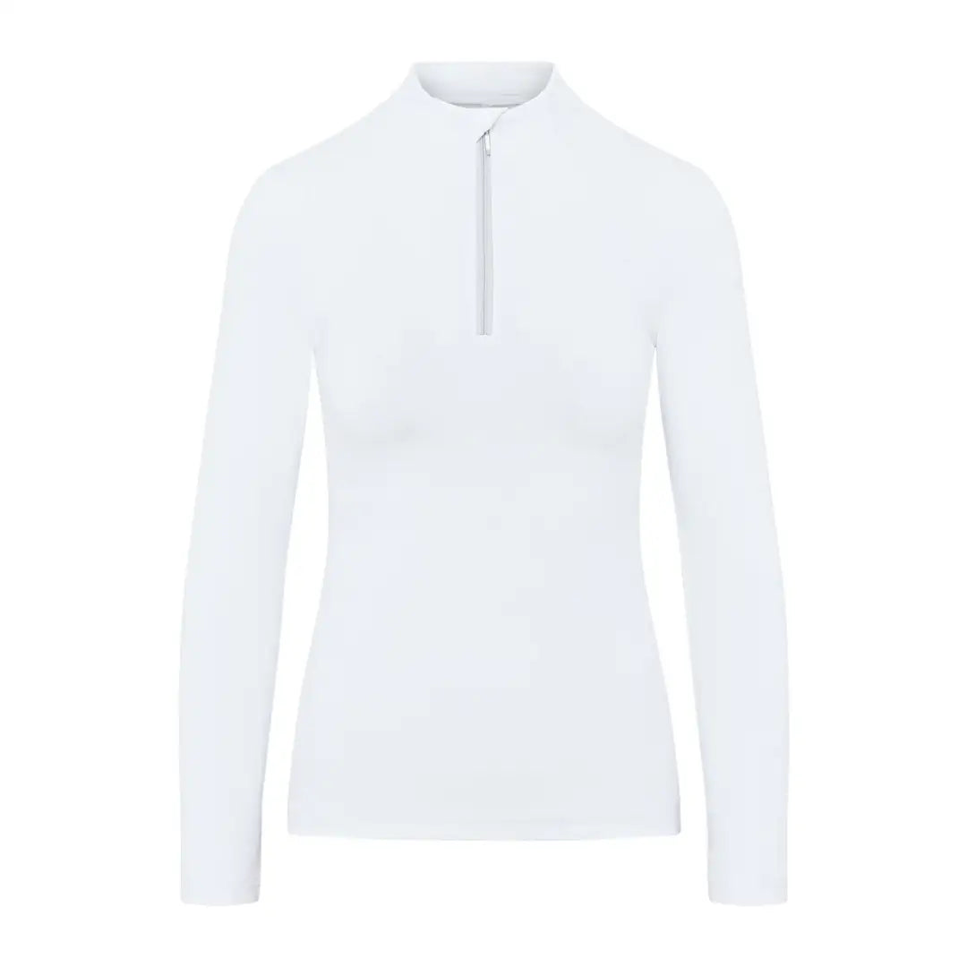 White long-sleeved zip-up shirt from Cameo Core Collection country clothing for hunting