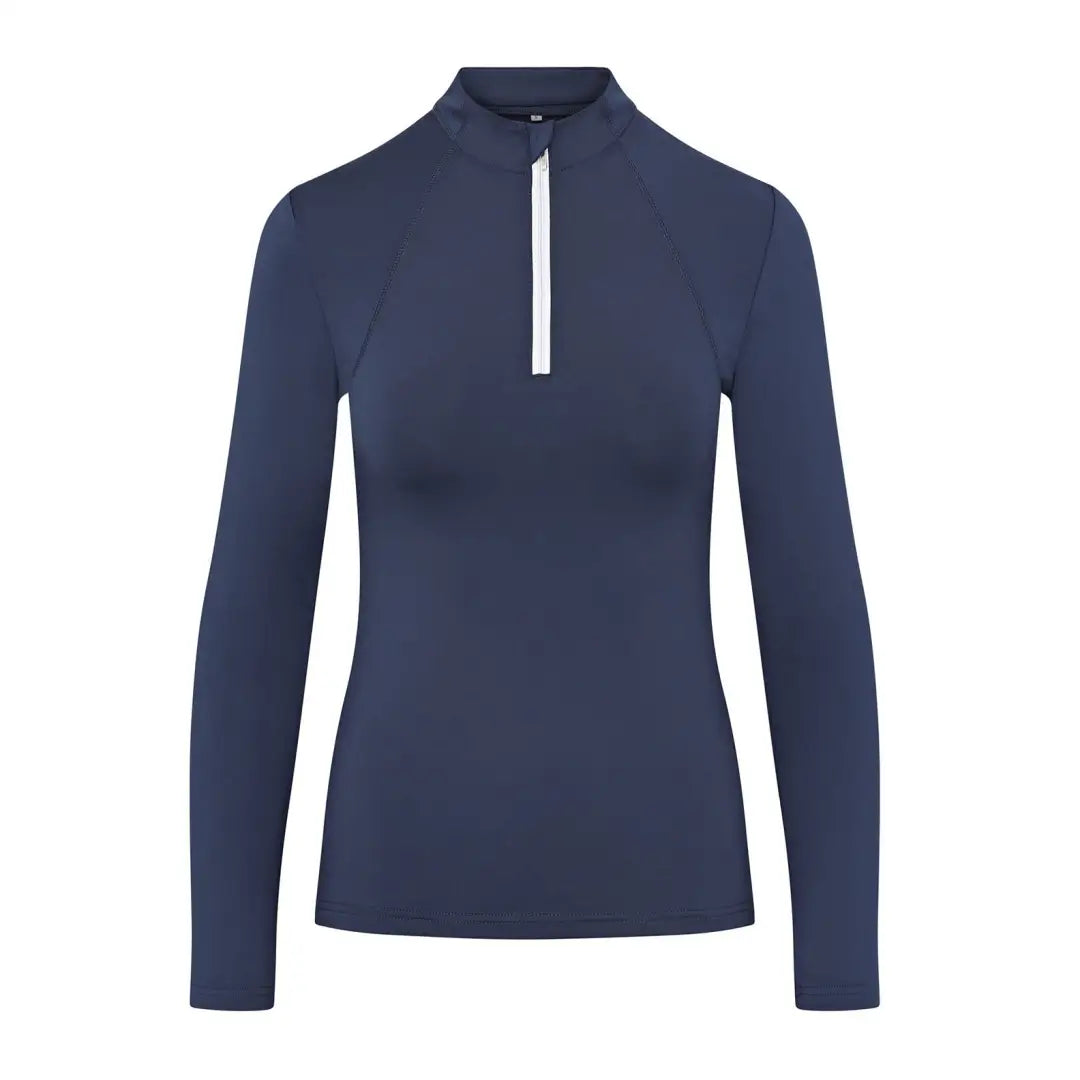 Navy long-sleeved zipper top from Cameo Core Collection for country clothing and hunting