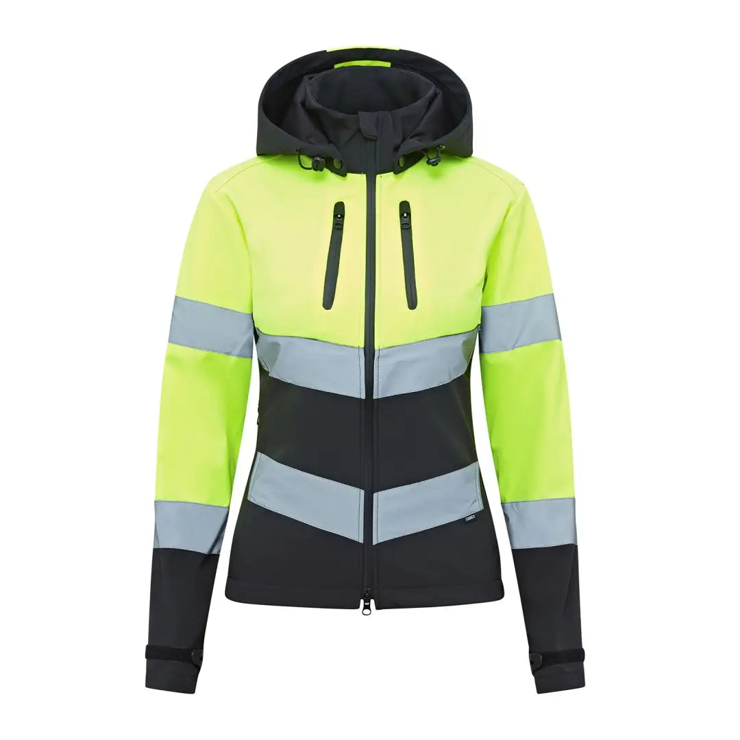 High-visibility hooded jacket from Cameo Water Repellent Hi Viz Jacket collection