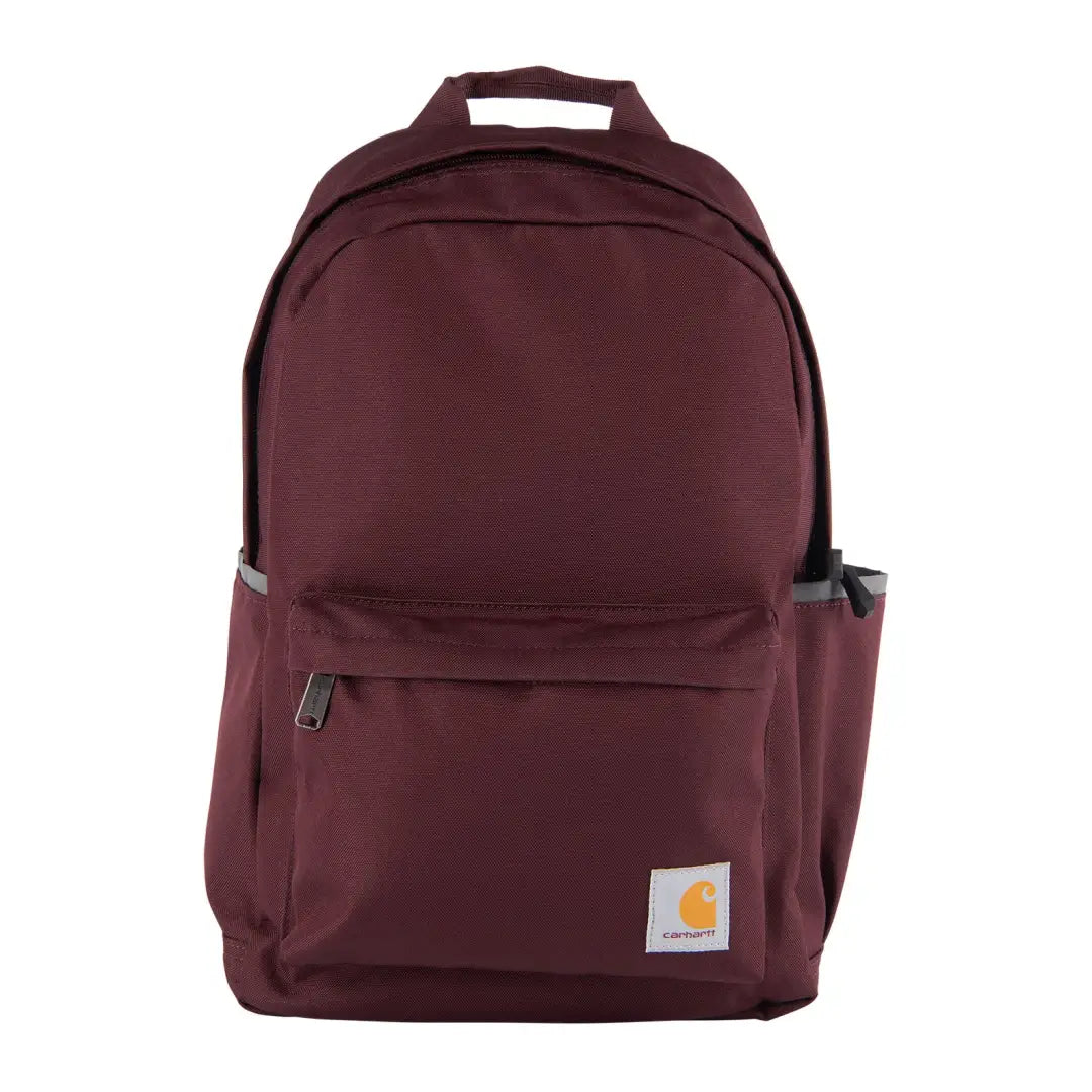 Carhartt 21L Classic Laptop Backpack in maroon for outdoors and hunting