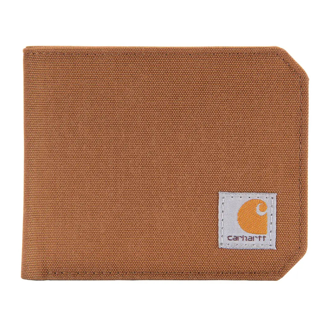 Brown canvas wallet from Carhartt Nylon Duck Bifold ideal for country clothing and outdoors
