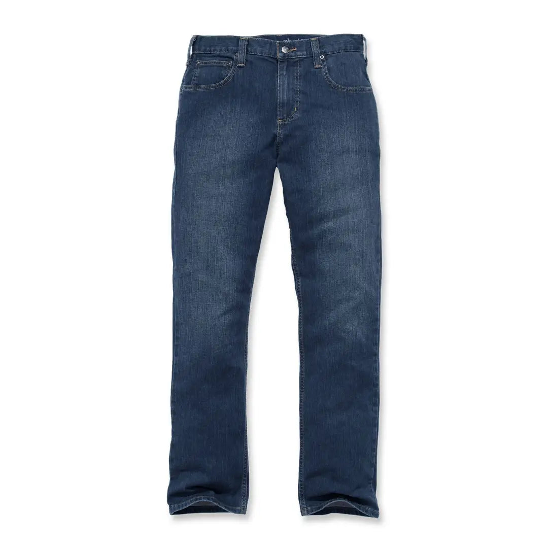 Carhartt relaxed straight jeans in dark indigo denim with classic five-pocket design