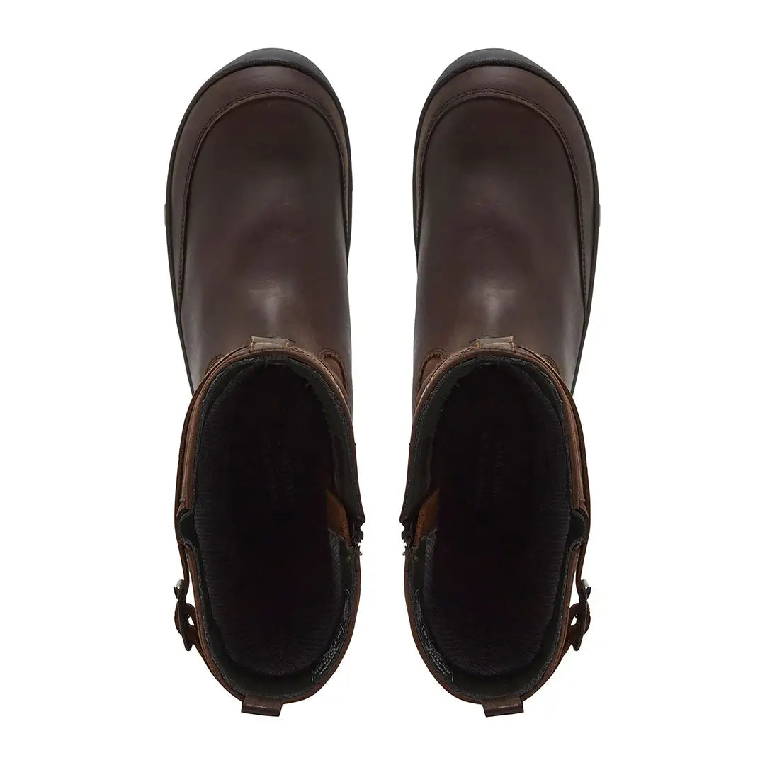 Chatham Bransdale Waterproof Tall Boots with side zippers in dark brown leather