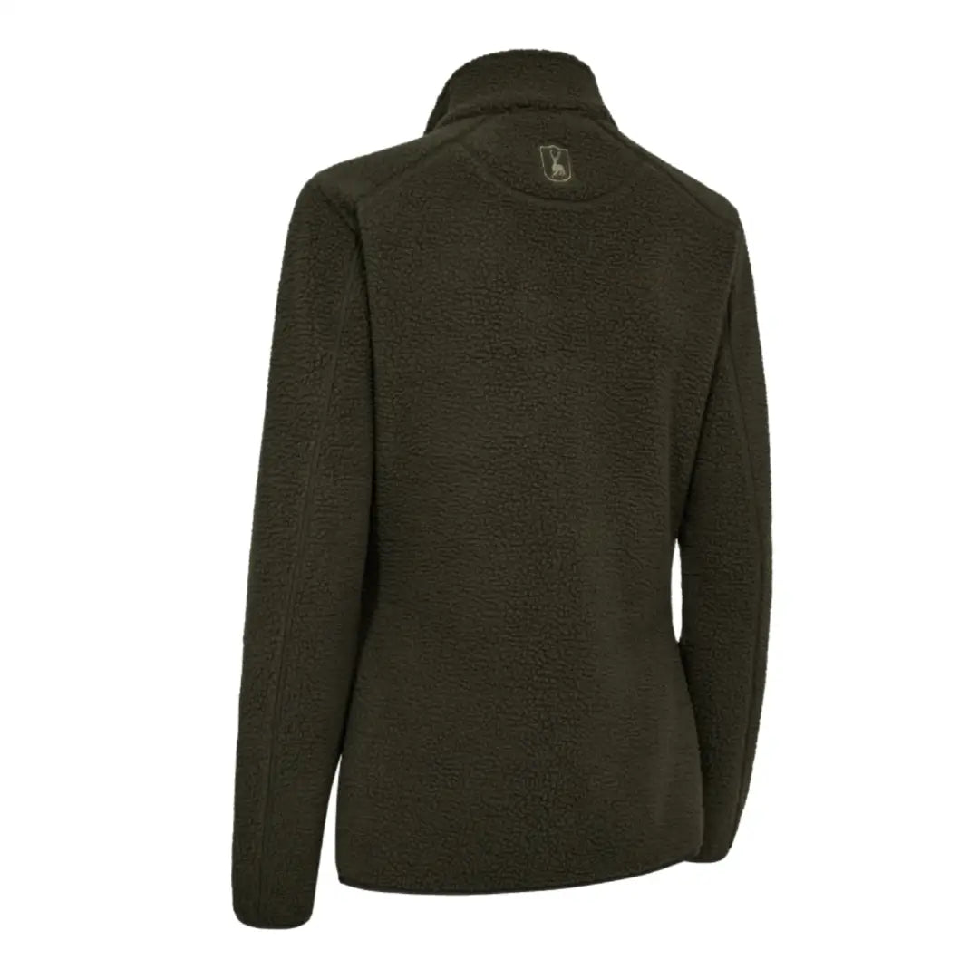 Olive green fleece jacket from Deerhunter Lady Atlas for outdoor hunting and country clothing