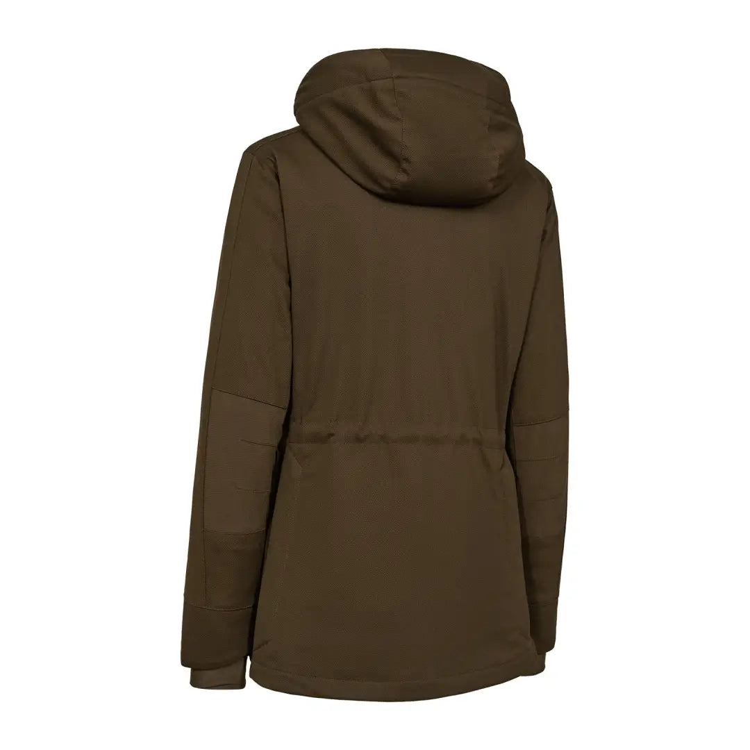 Olive green hooded parka from Deerhunter Lady Muflon Pro Jacket collection