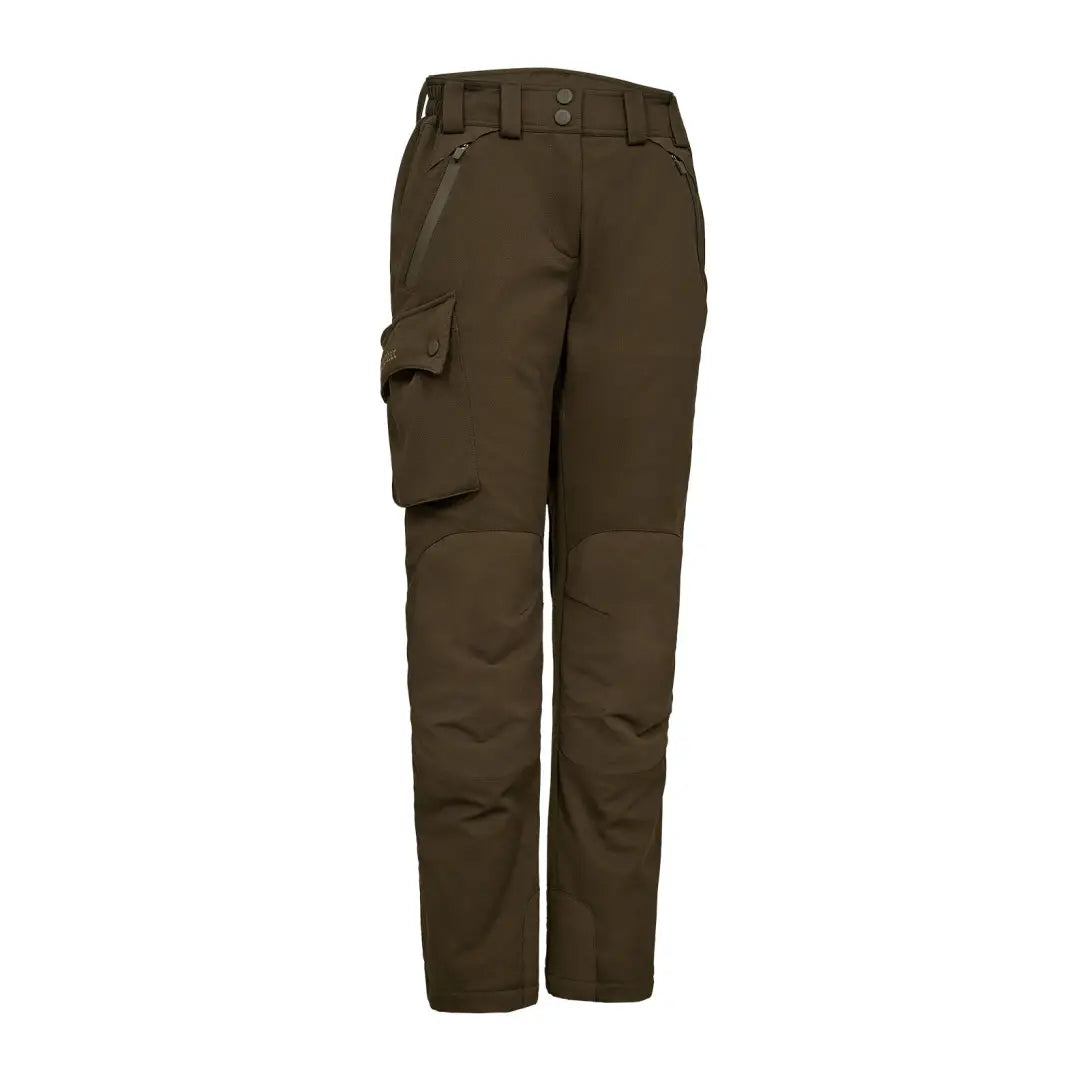 Olive green deerhunter lady muflon muflon pro trousers for outdoor adventures