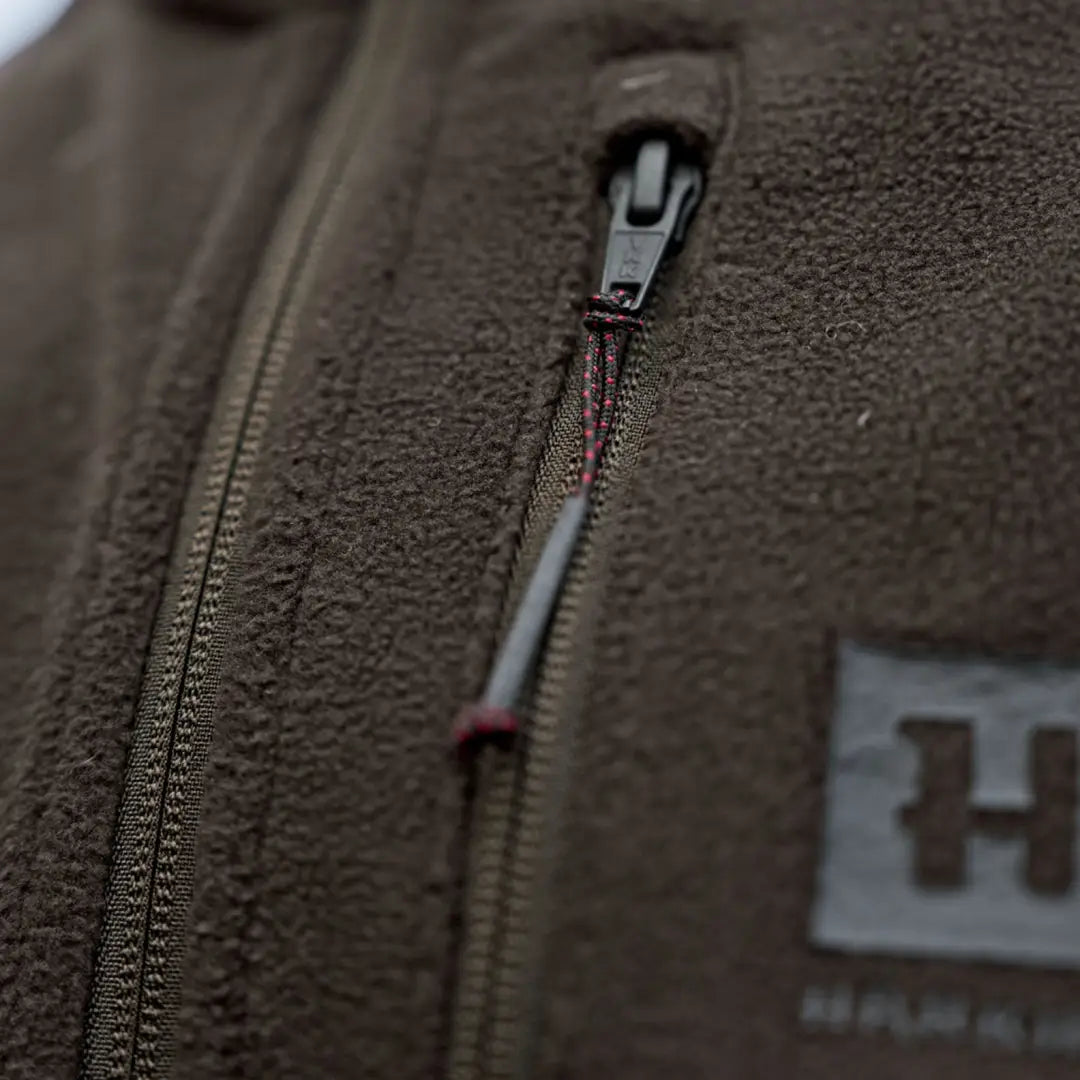 Brown fleece waistcoat with zipper from Härkila Aspire Fleece Waistcoat collection