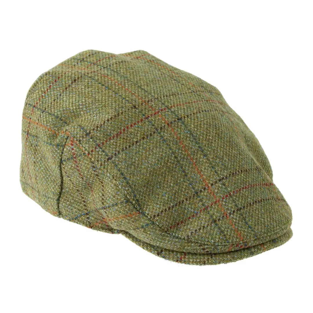 Heather Kinloch Waterproof British Tweed Flat Cap New Forest Clothing