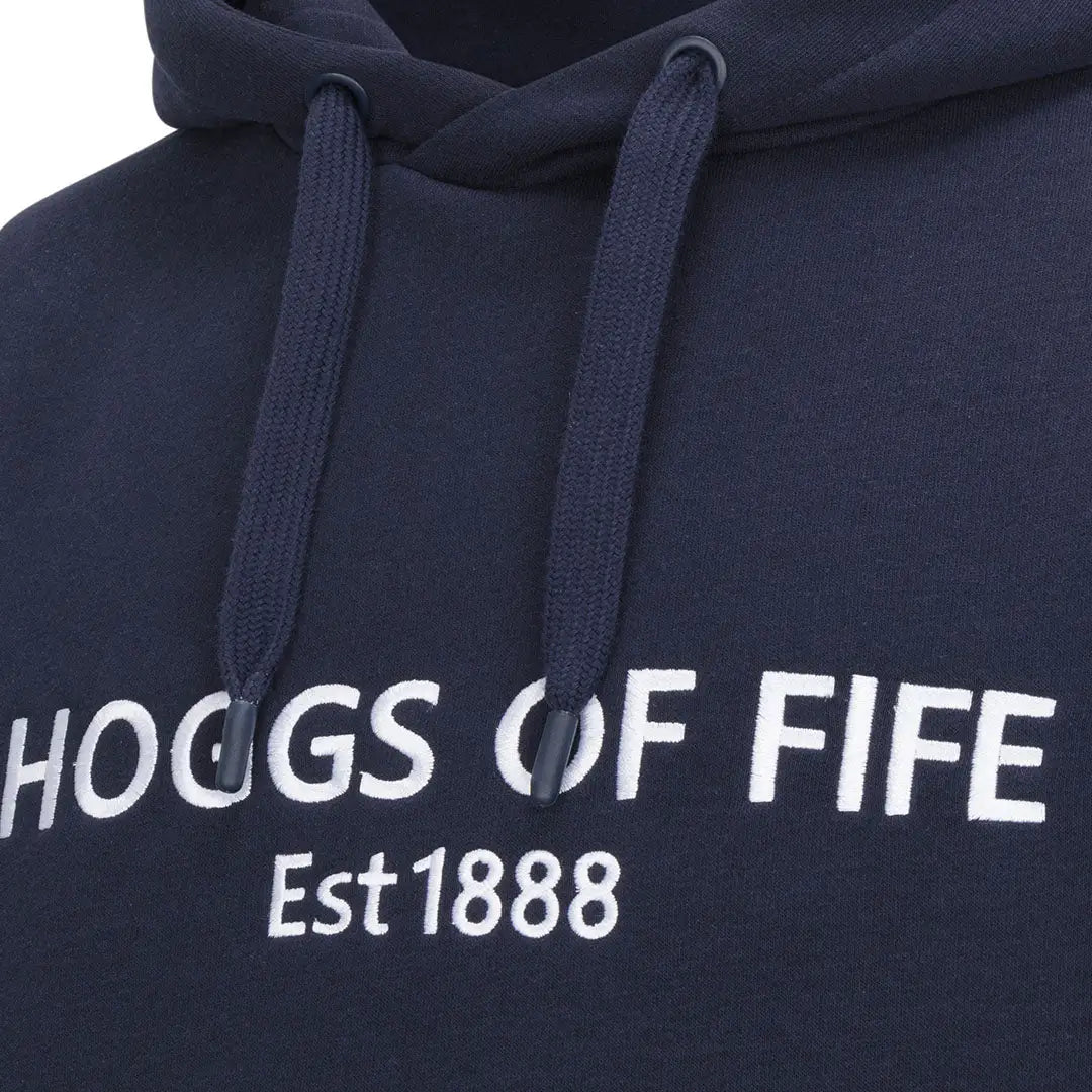 Navy blue Hoggs of Fife Annan 1888 Hoodie, perfect for country clothing and hunting