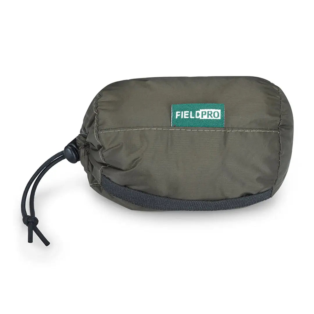 Olive green midgemaster headcover stuff sack with drawstring for Hoggs of Fife hunting gear