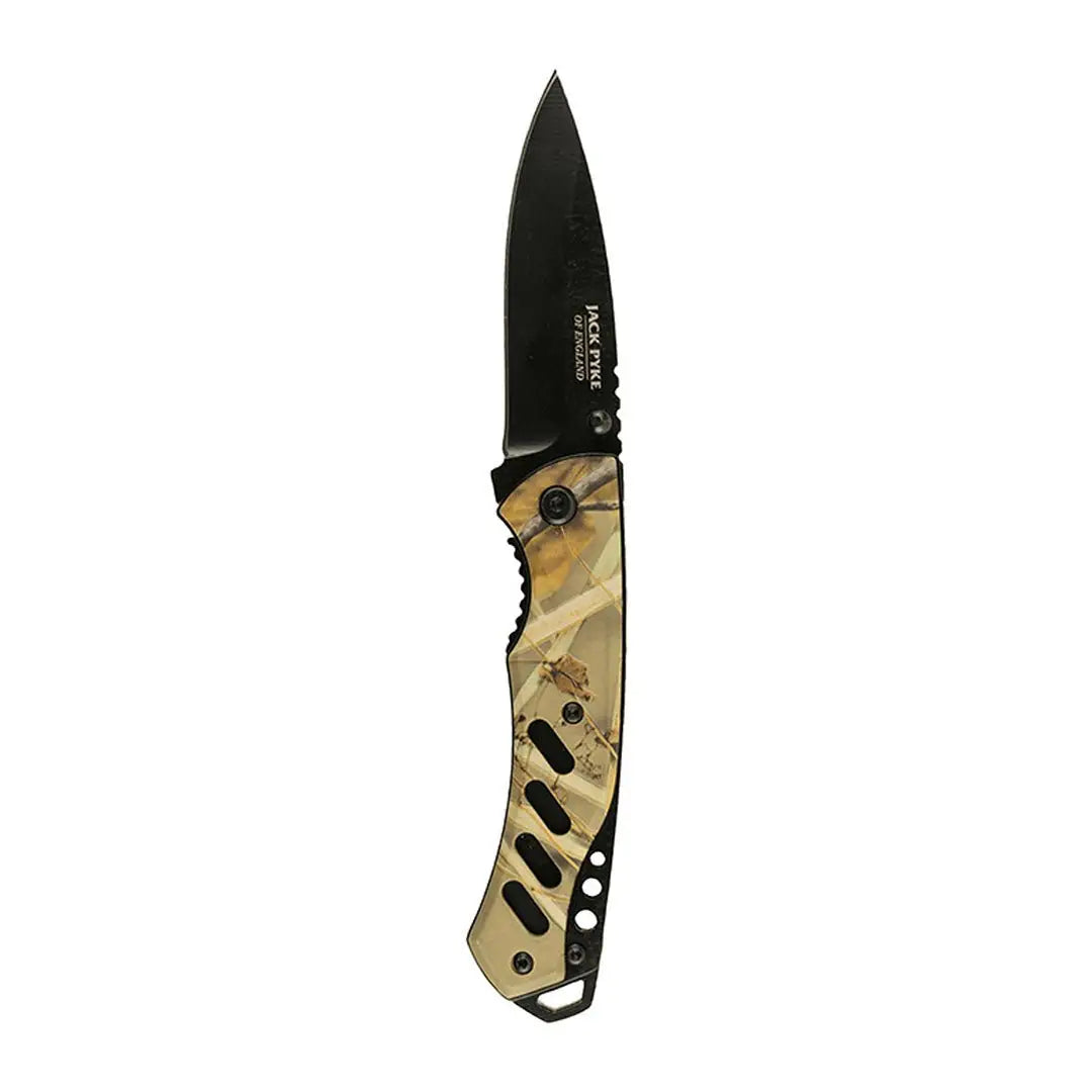 Folding pocket knife with camouflage handle, perfect Jack Pyke 3 Inch Sporter Knife option