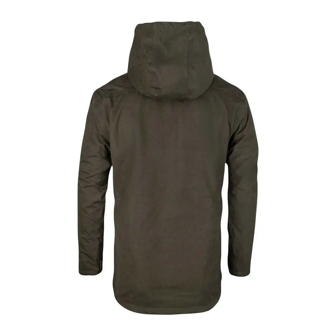 Olive green hooded jacket from the Jack Pyke Ashcombe Smock, perfect for country clothing and hunting