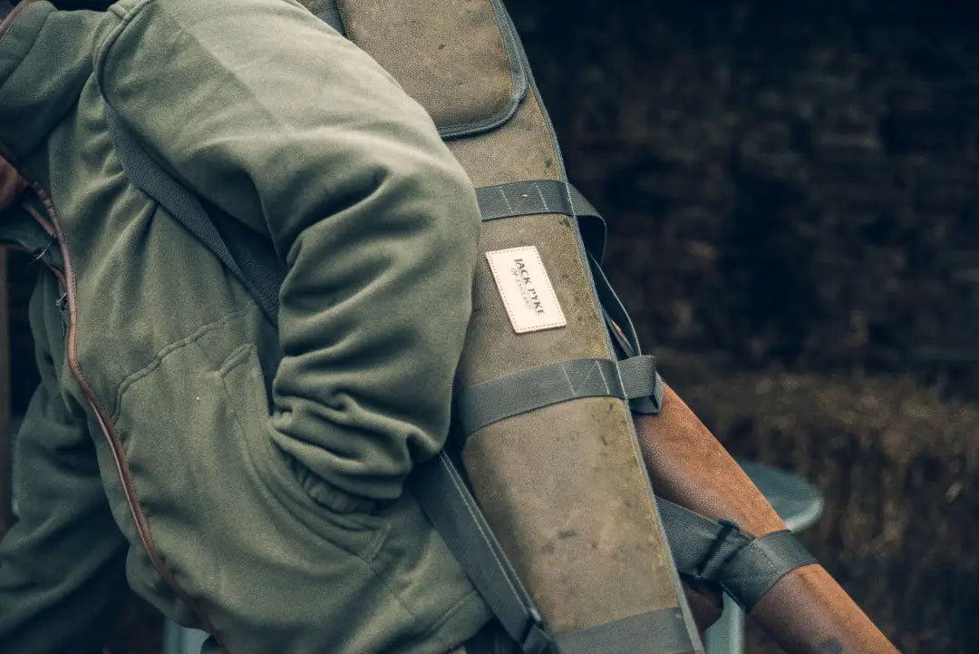 Olive green gun case for the Jack Pyke Duotex Shotgun Slip, perfect for hunters