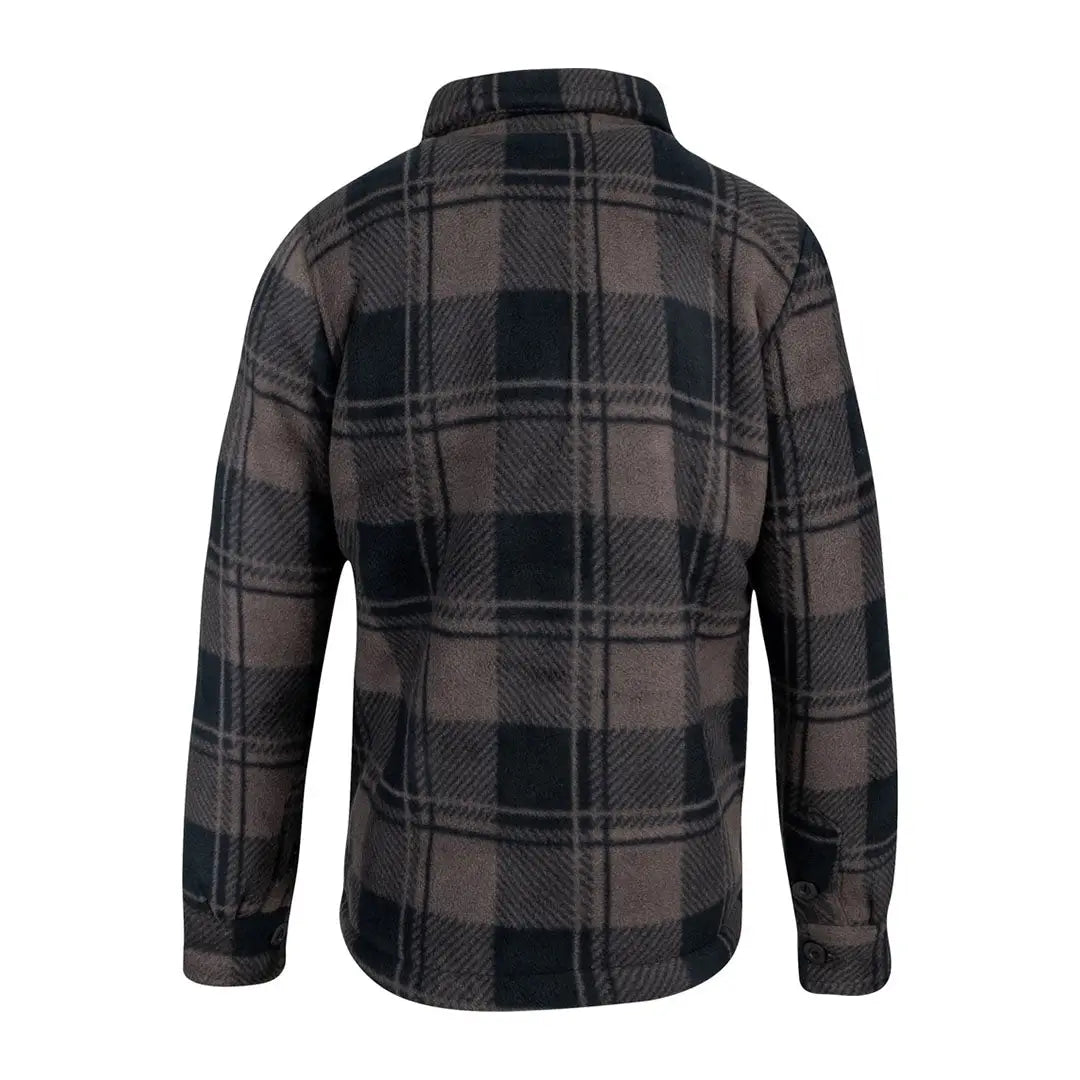 Men’s Jack Pyke Junior Tundra Shirt in black and brown plaid flannel style