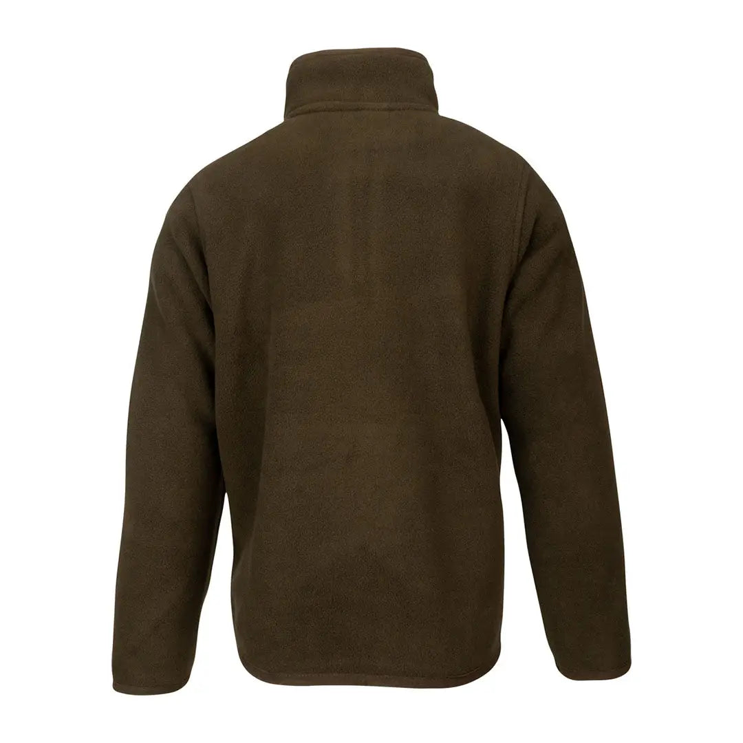 Dark olive green Jack Pyke Junior Two Tone Fleece Top back view