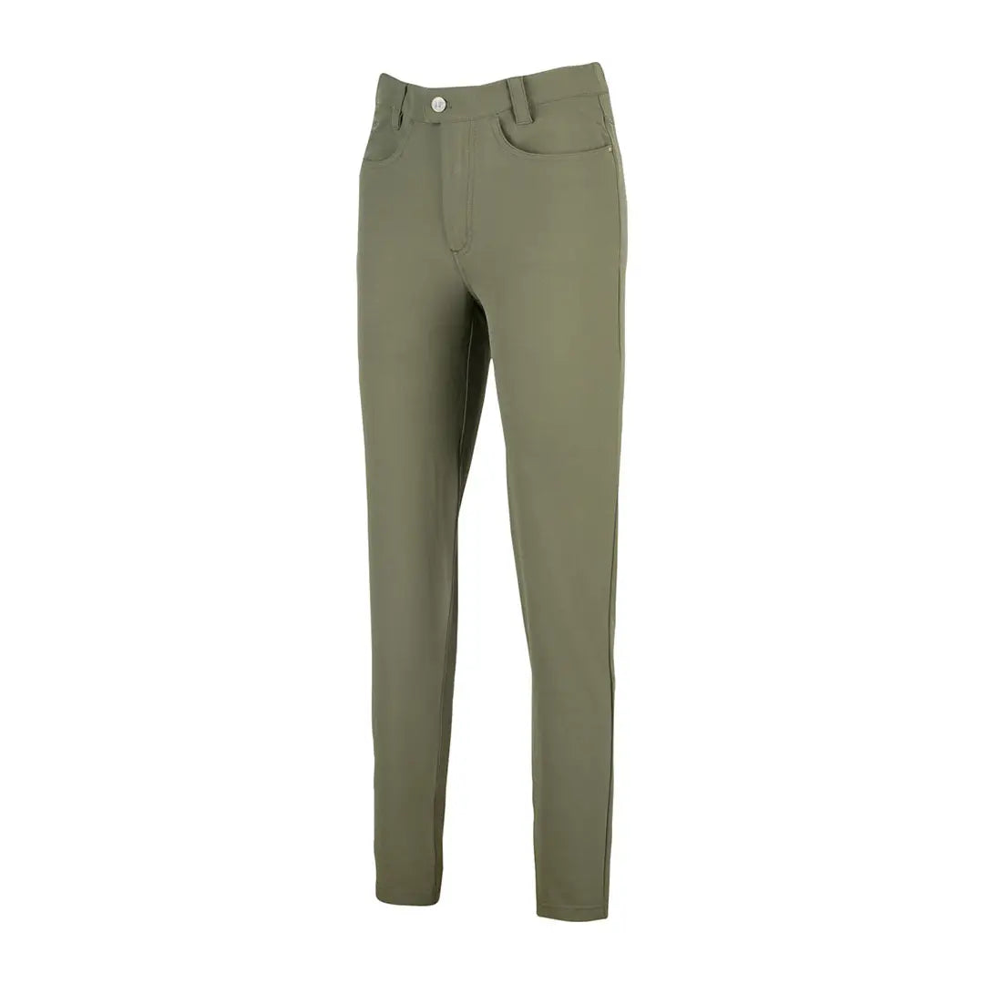 Jack Pyke ladies contour stretch pants in olive green slim fit