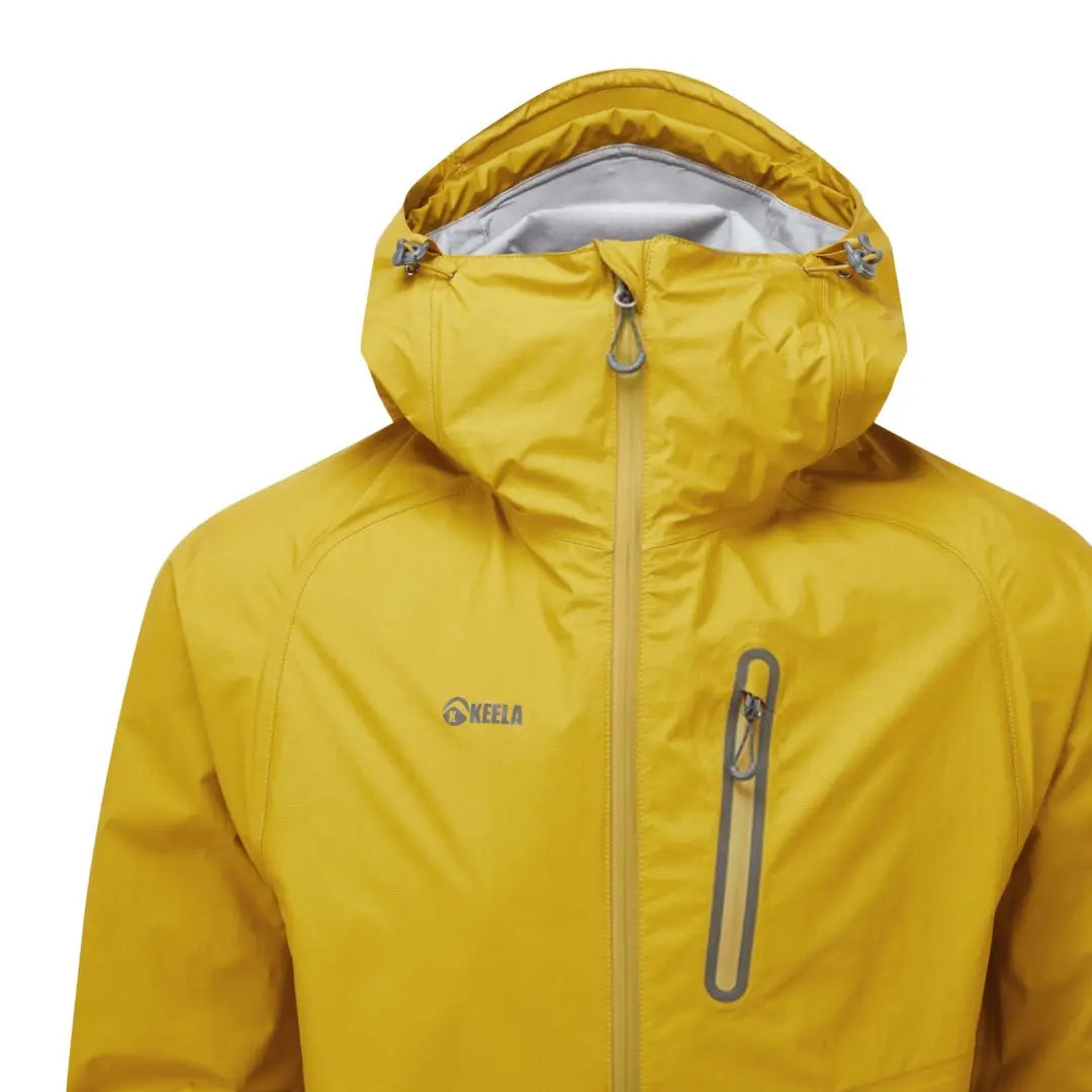 Bright yellow Keela Cairn Jacket with zippered pocket, perfect for country clothing and hunting