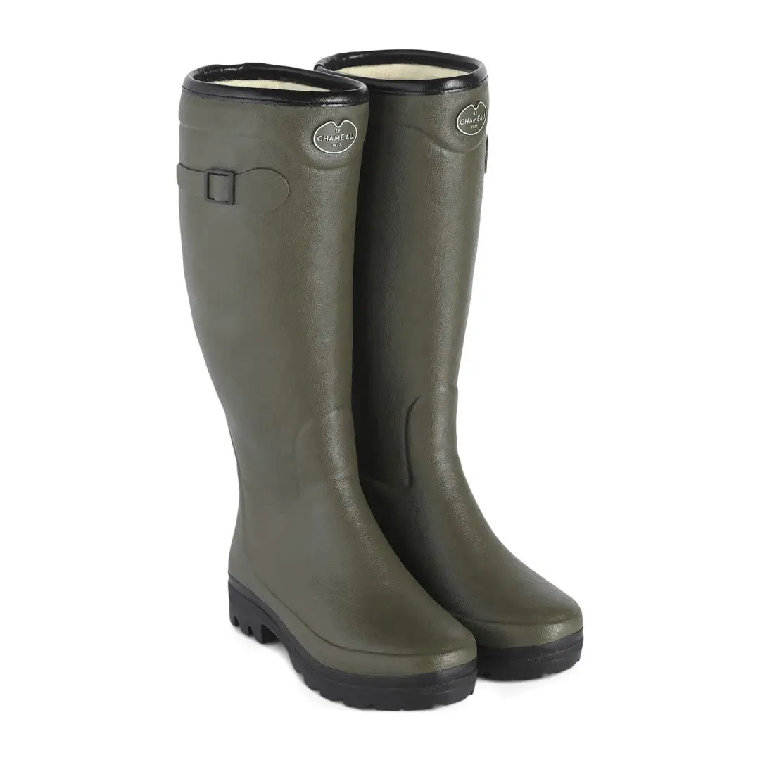 Le Chameau Women s Country Wool Lined Wellington Boots New Forest Clothing