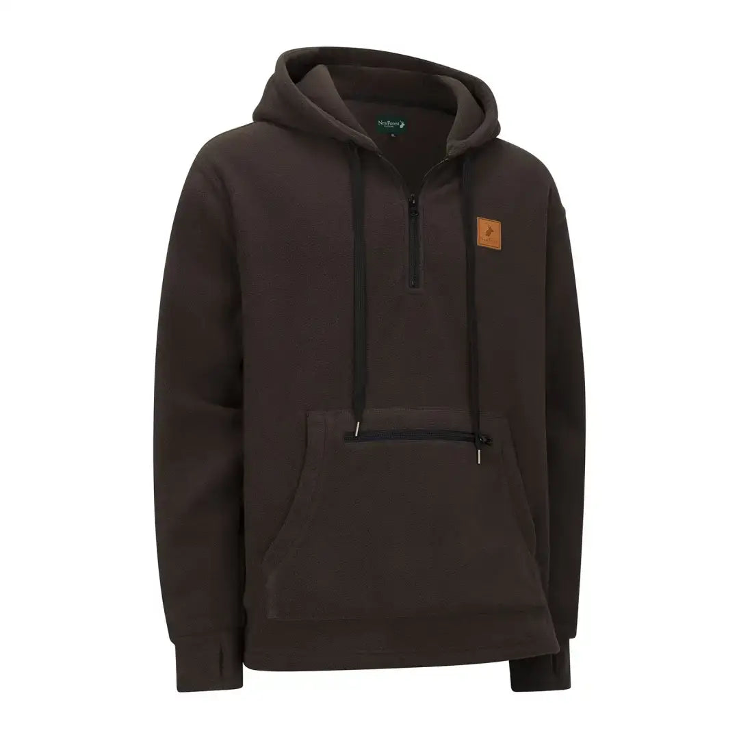 Brown hooded pullover sweatshirt from New Forest Heathland Hoodie collection, perfect for forest enthusiasts